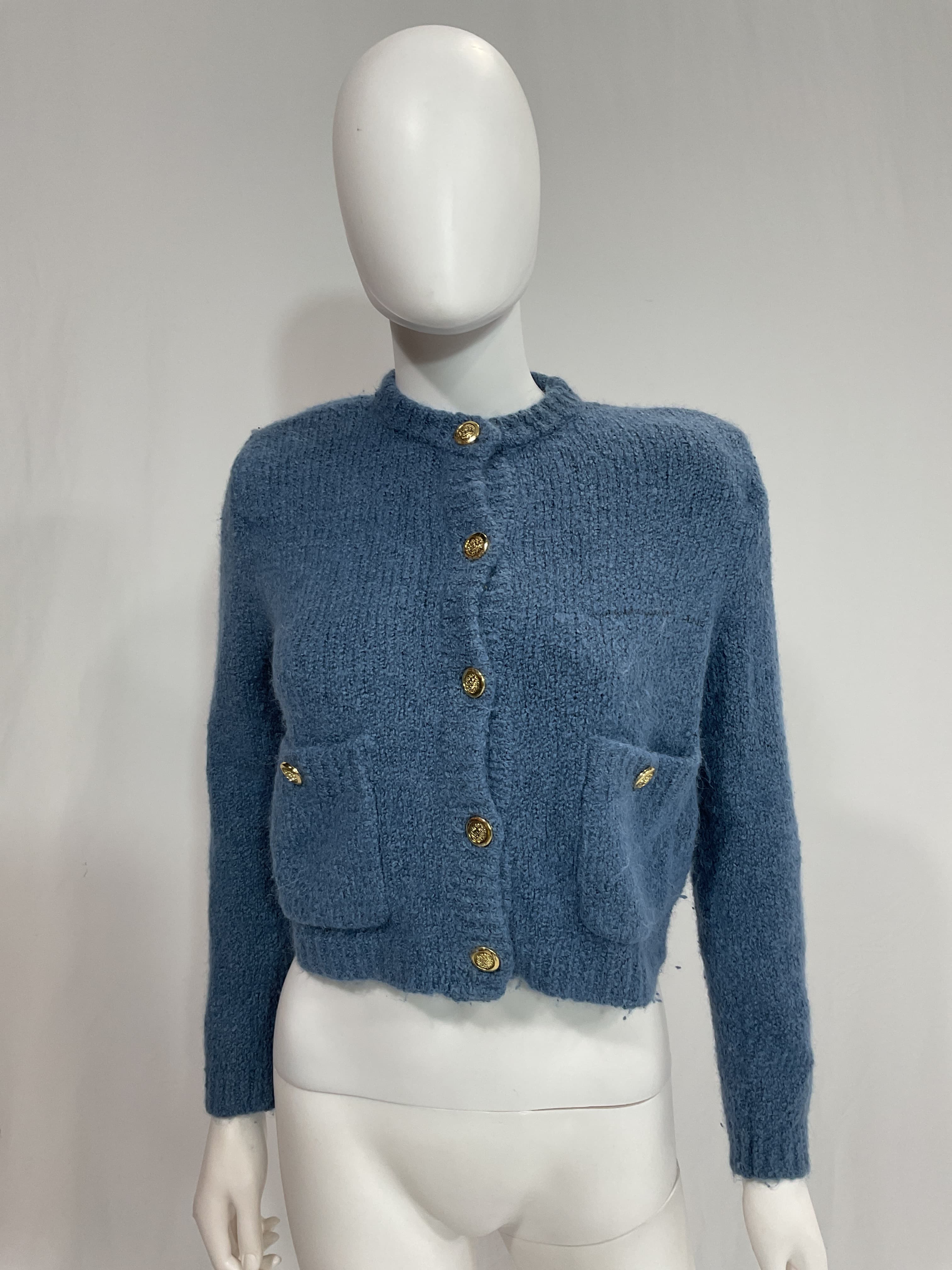 Mini Boucl Knit Cardigan - Image 2