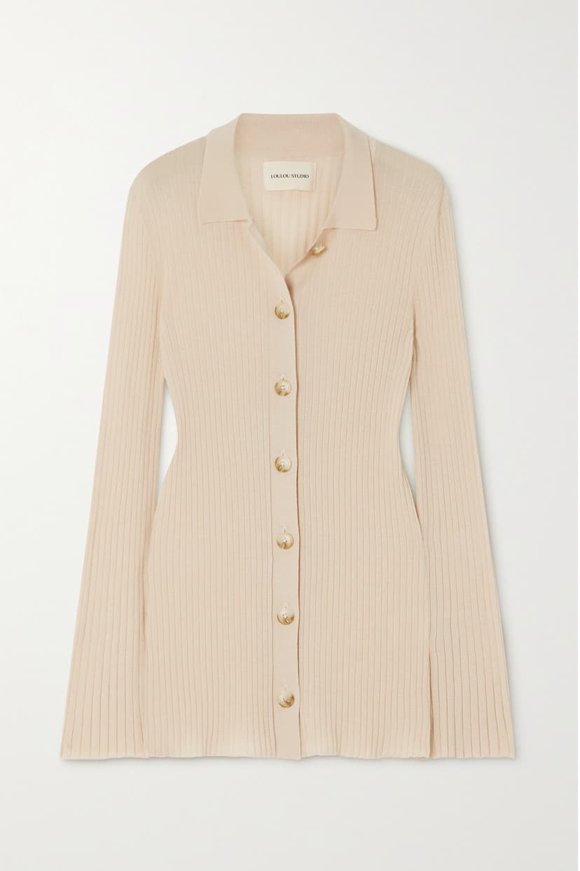 Biola Ribbed Wool And Cashmere-Blend Top - Image 1