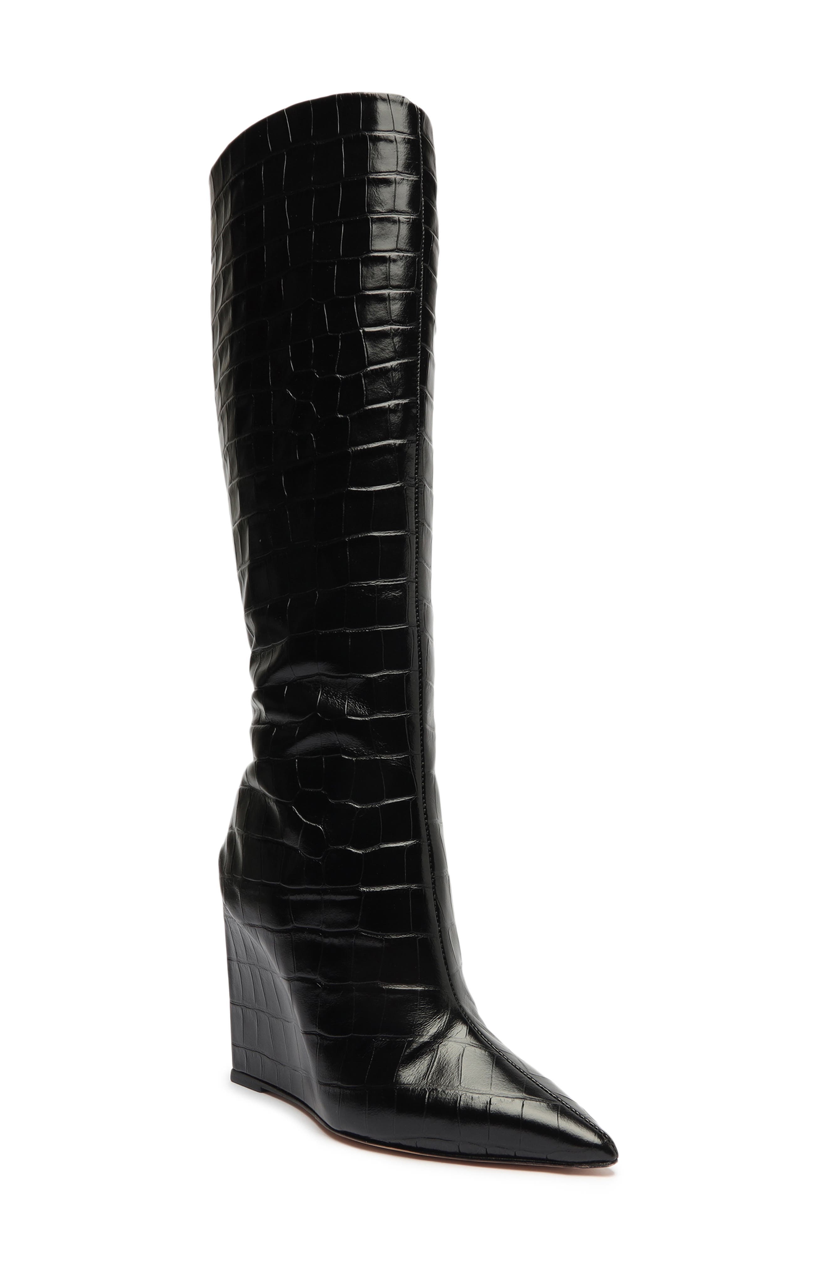 Asya Up Wedge Knee High Boot - Image 1