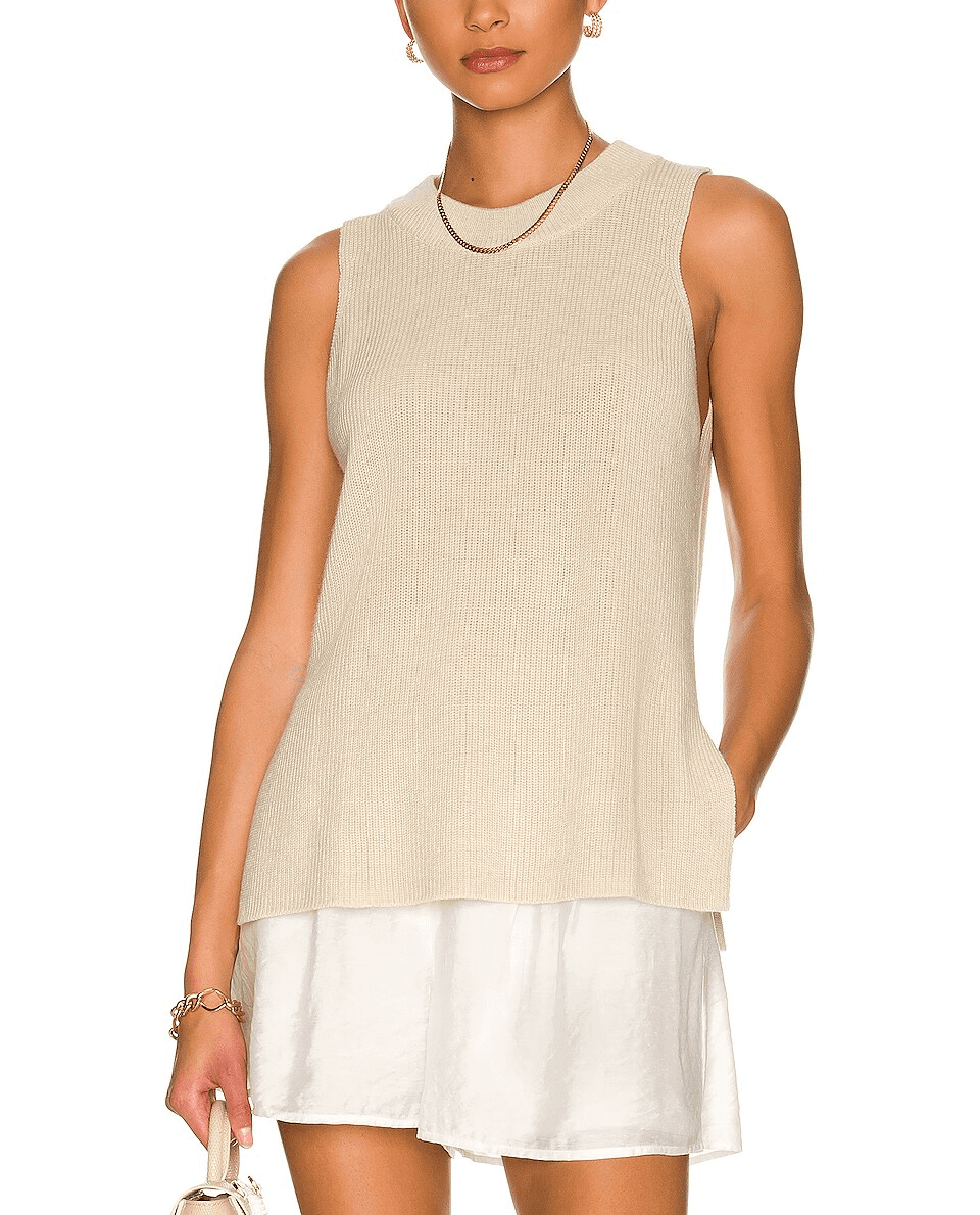 Sleeveless Crew Top - Image 1