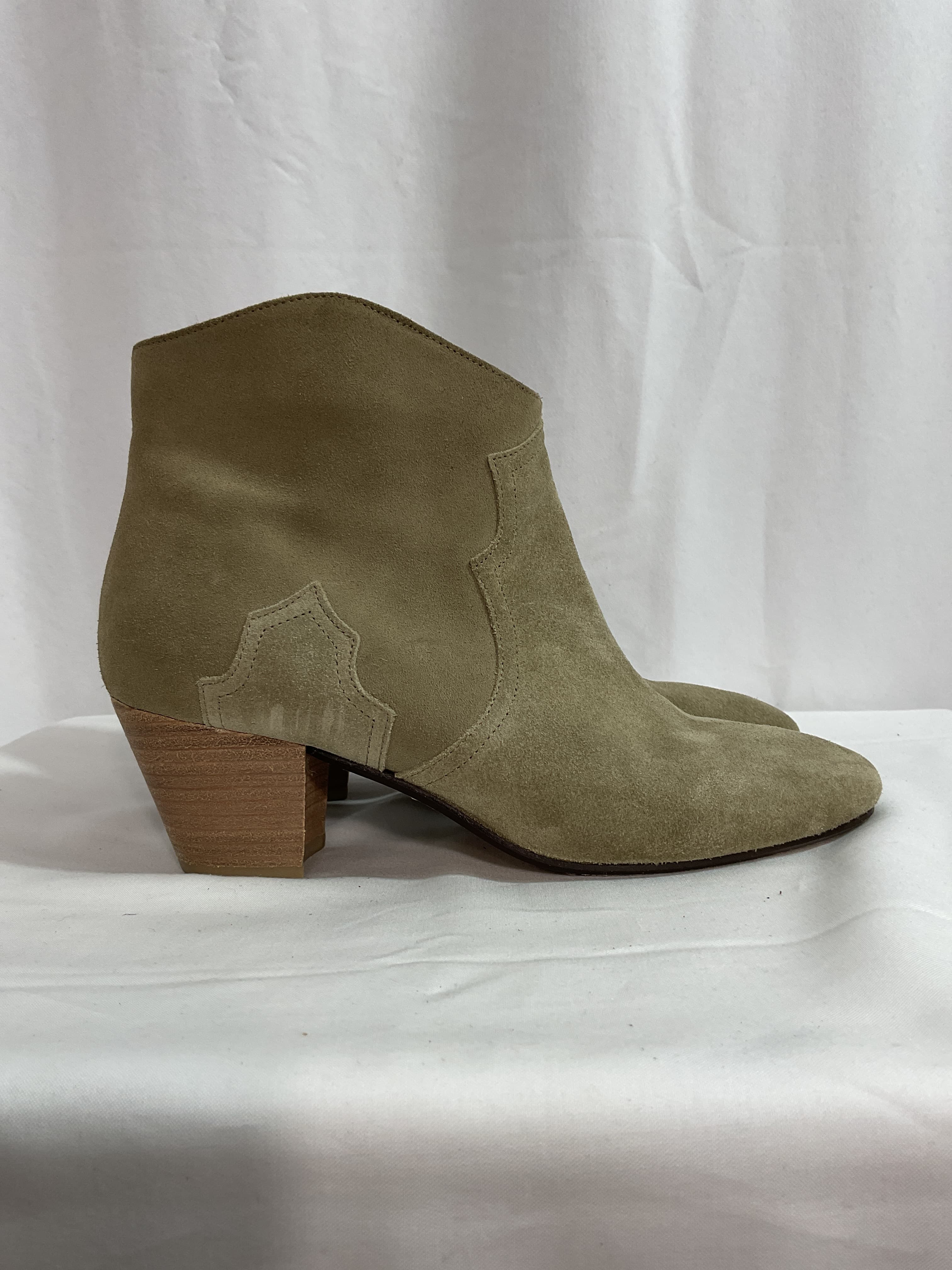Dicker Suede Western Ankle Boots - Image 2