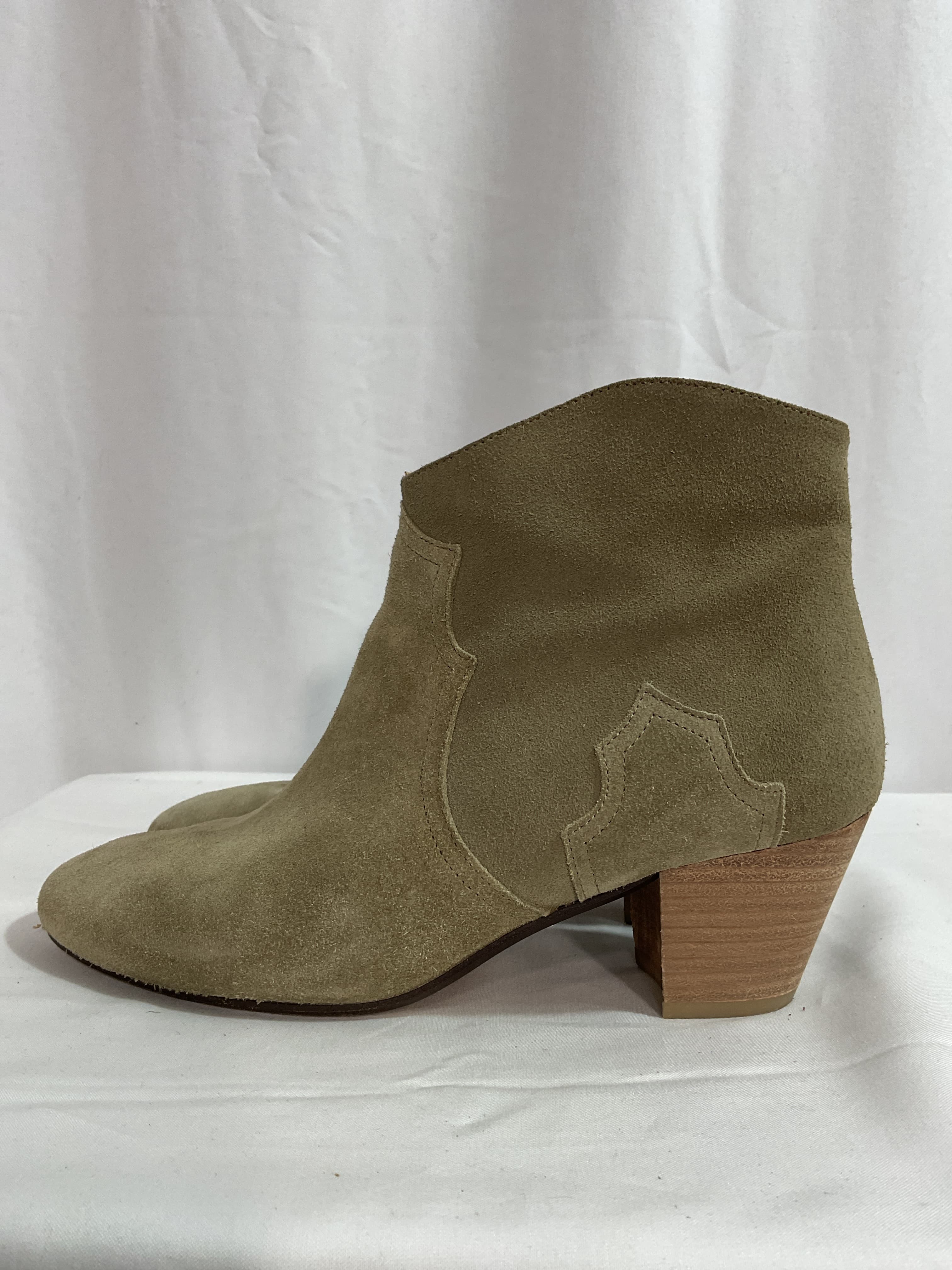 Dicker Suede Western Ankle Boots - Image 3