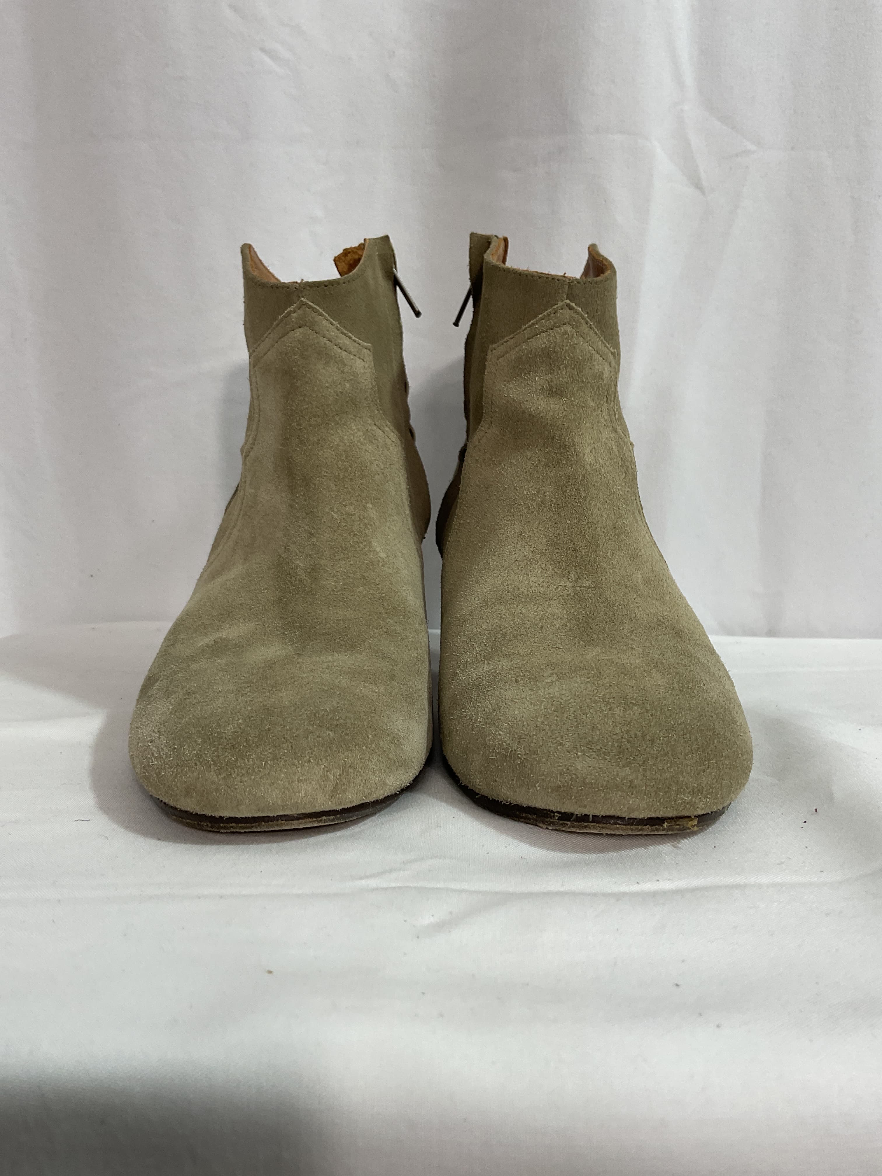 Dicker Suede Western Ankle Boots - Image 4
