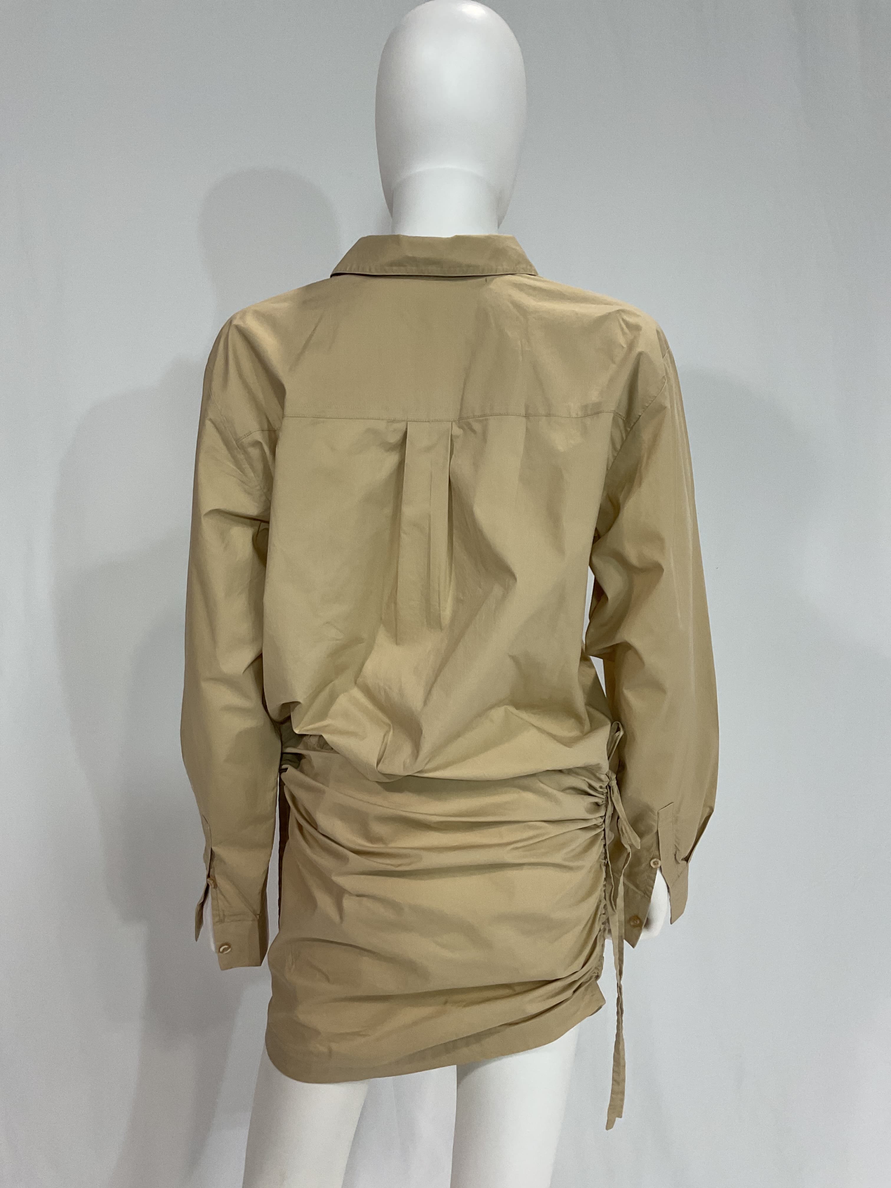 The Keem Mini Dress In Tan - Image 3
