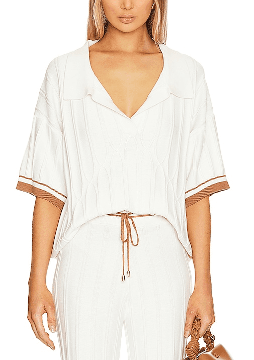 The Nelle Knit Top In Mountain Toffee - Image 1