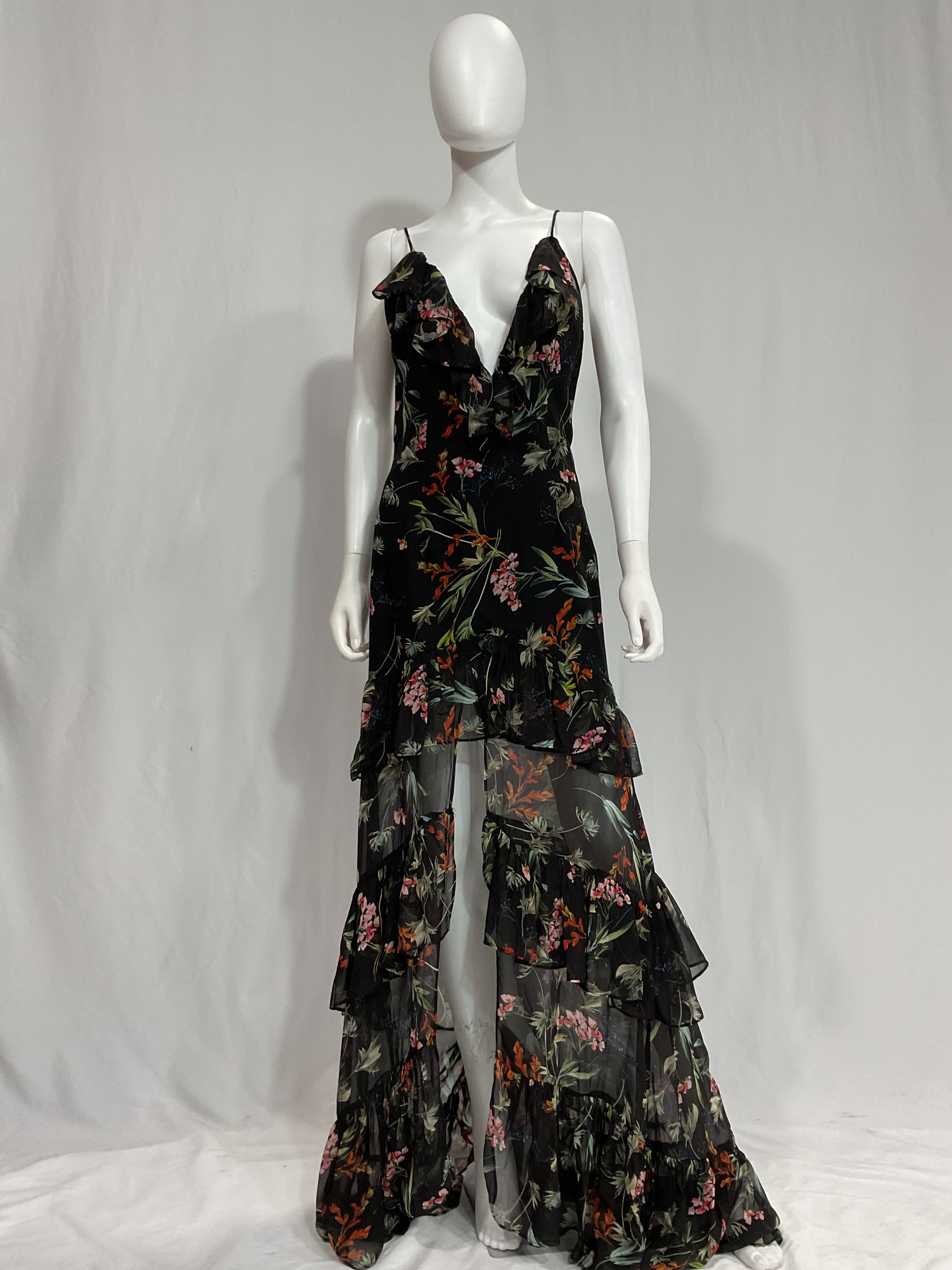 Always Overdressed Gown In Black Floral - Image 3