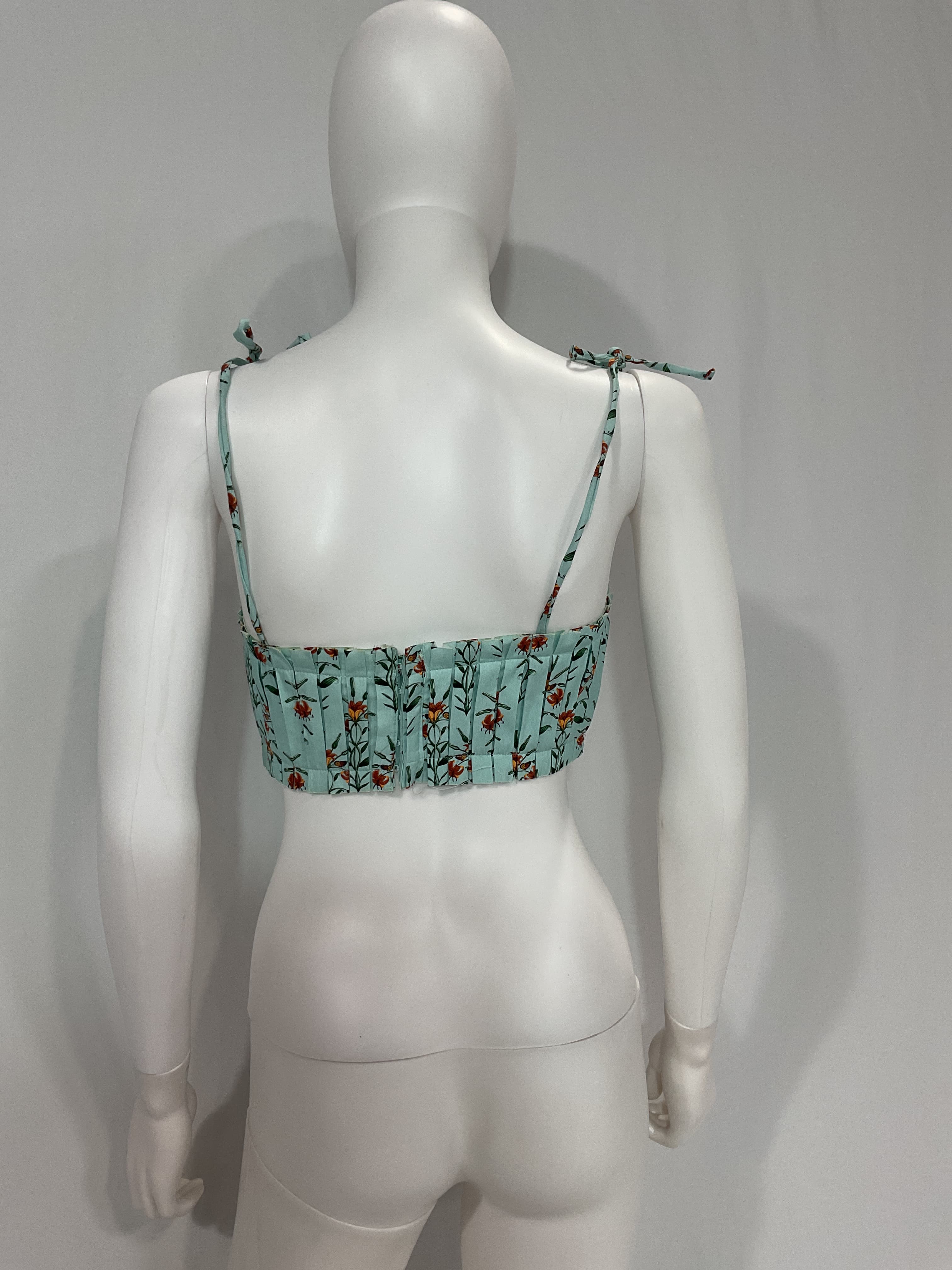 Agua By Agua Bendita Moringa Monrca Azul Crop Top - Image 2