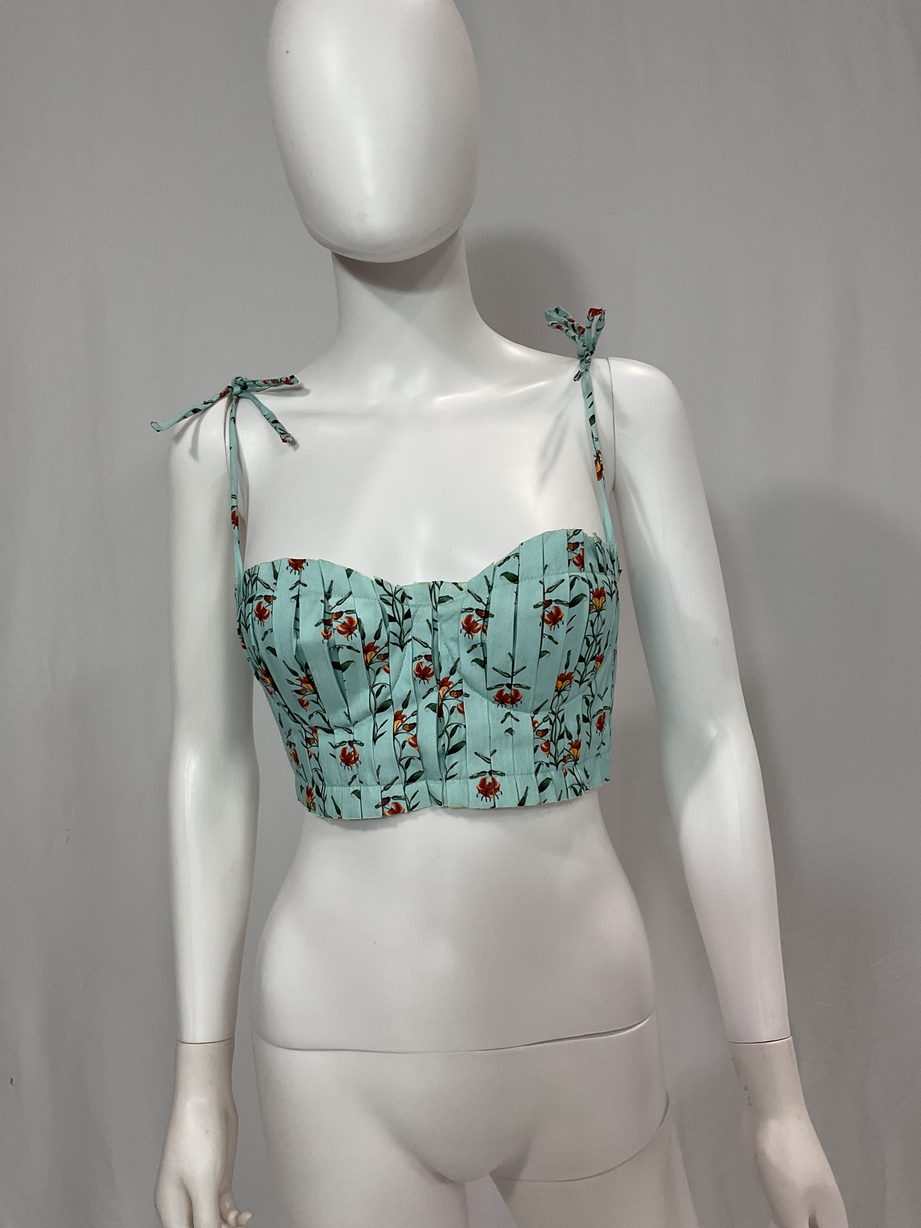 Agua By Agua Bendita Moringa Monrca Azul Crop Top - Image 4