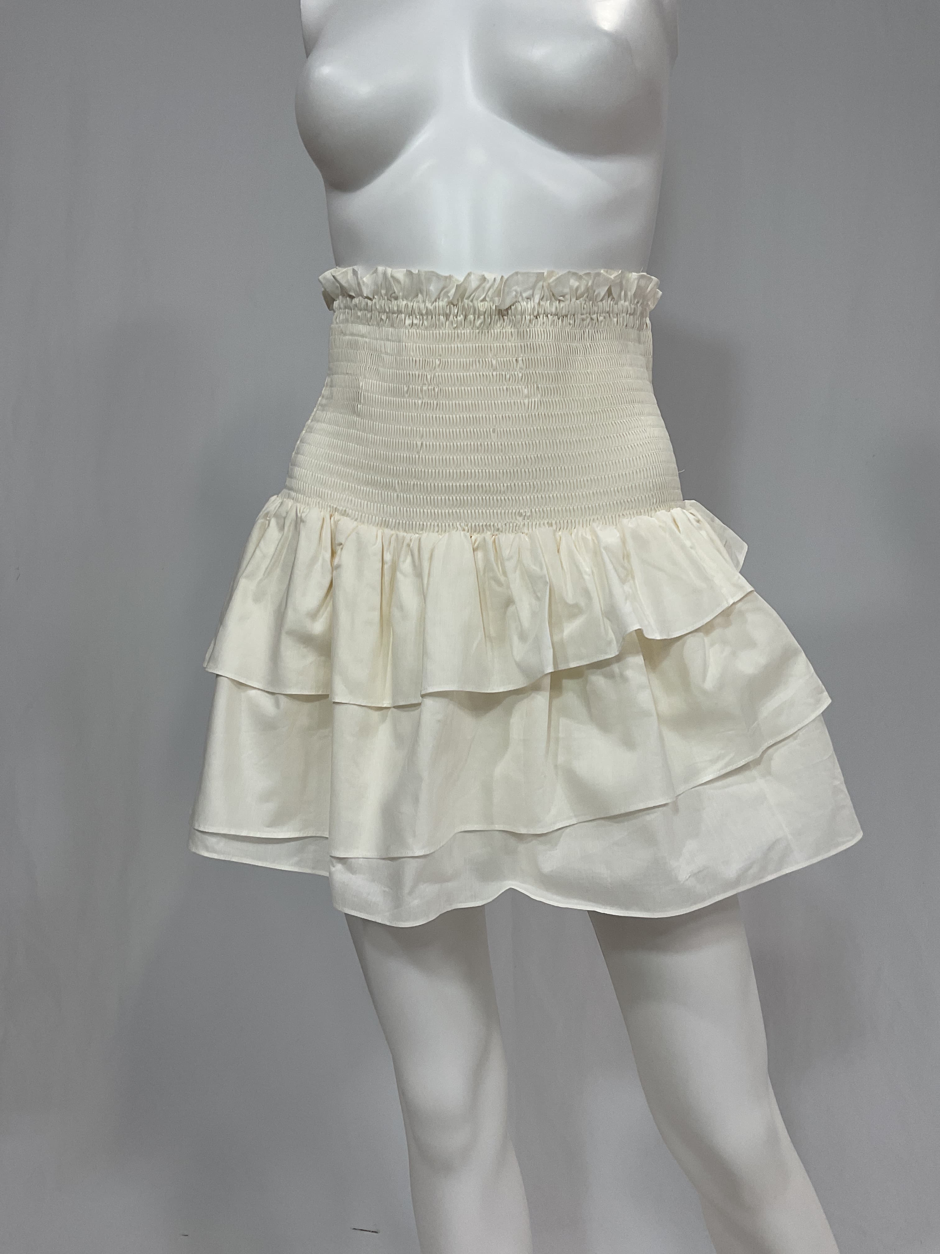 Pia Shirred Mini Skirt - Image 4