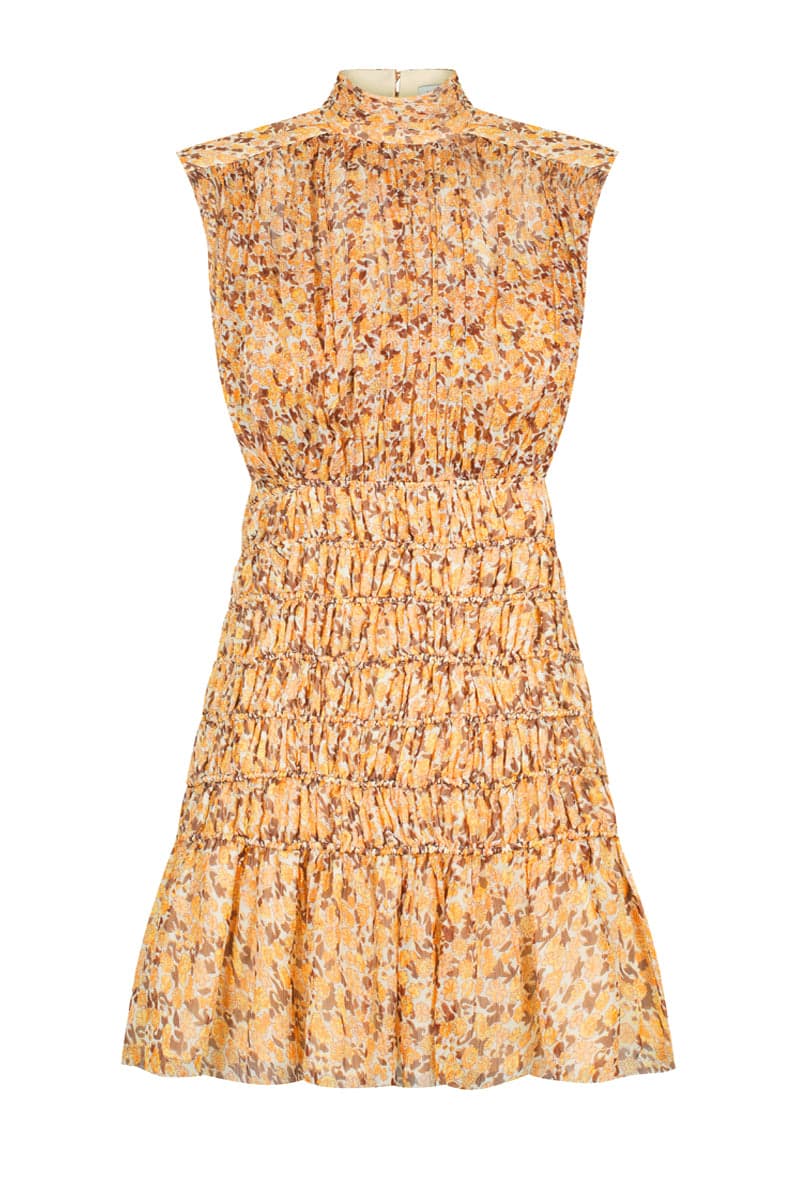 Colette High Neck Sleeveless Corded Mini Dress - Image 1