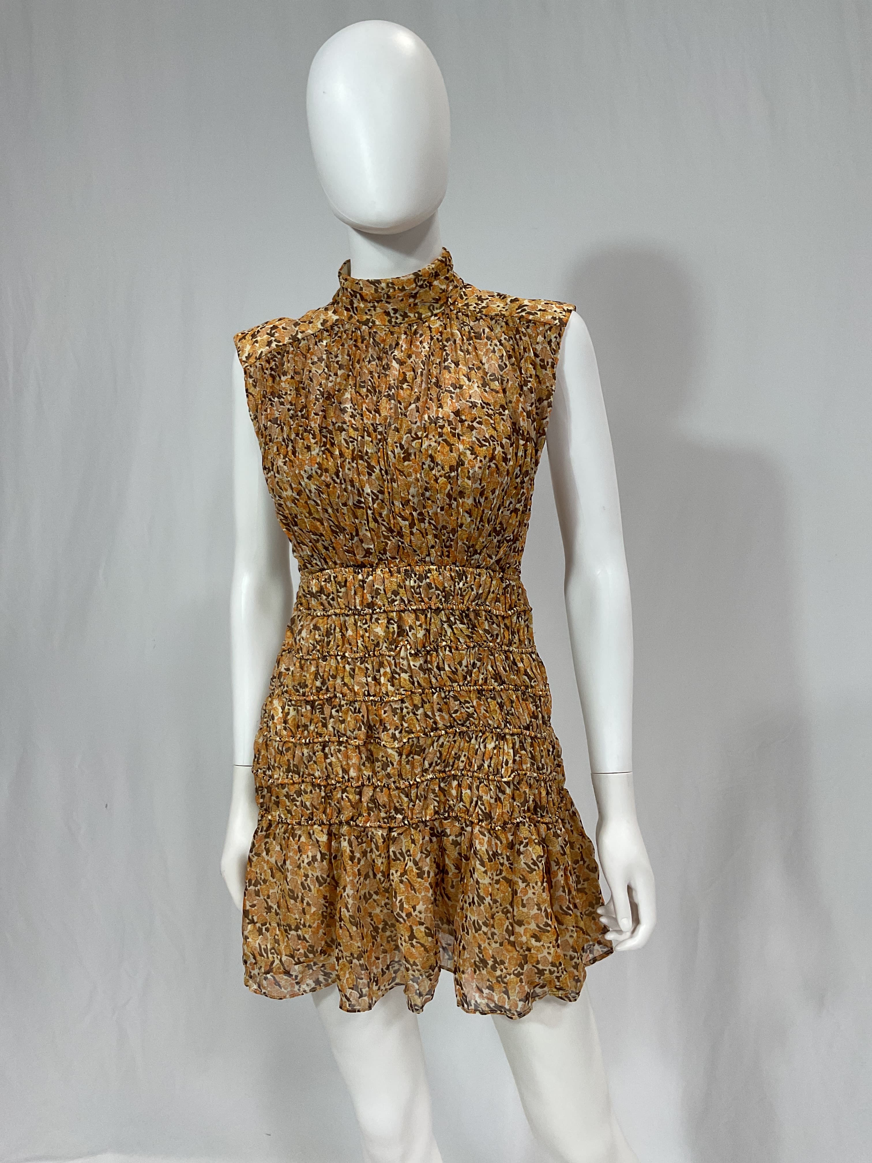 Colette High Neck Sleeveless Corded Mini Dress - Image 3