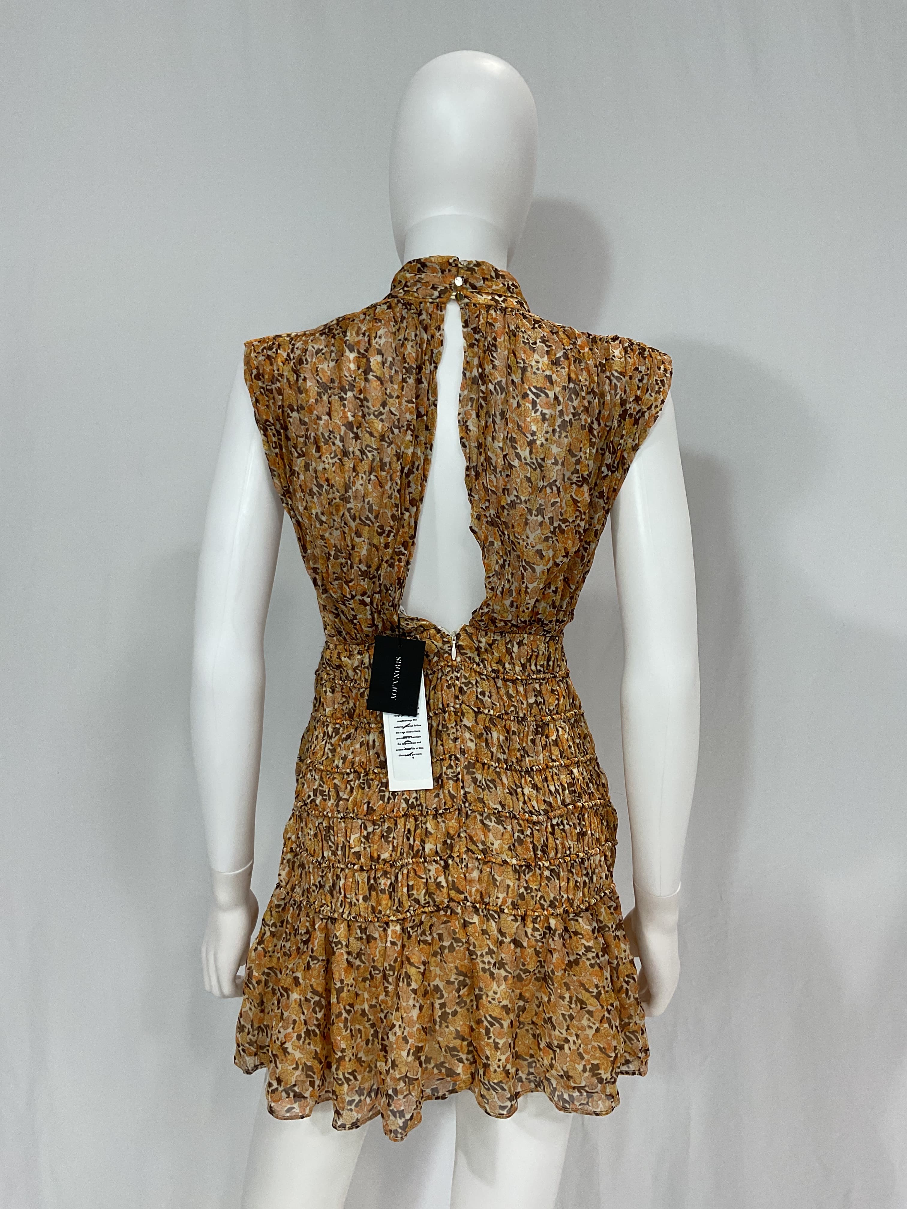 Colette High Neck Sleeveless Corded Mini Dress - Image 4