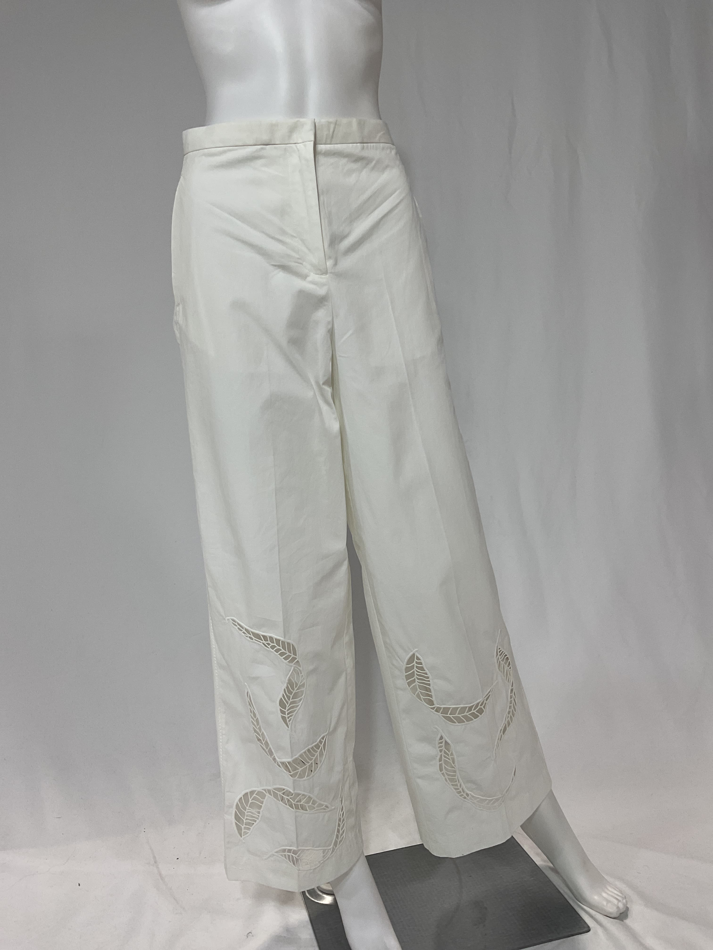Broderie Anglaise Wide-Leg Trousers - Image 2