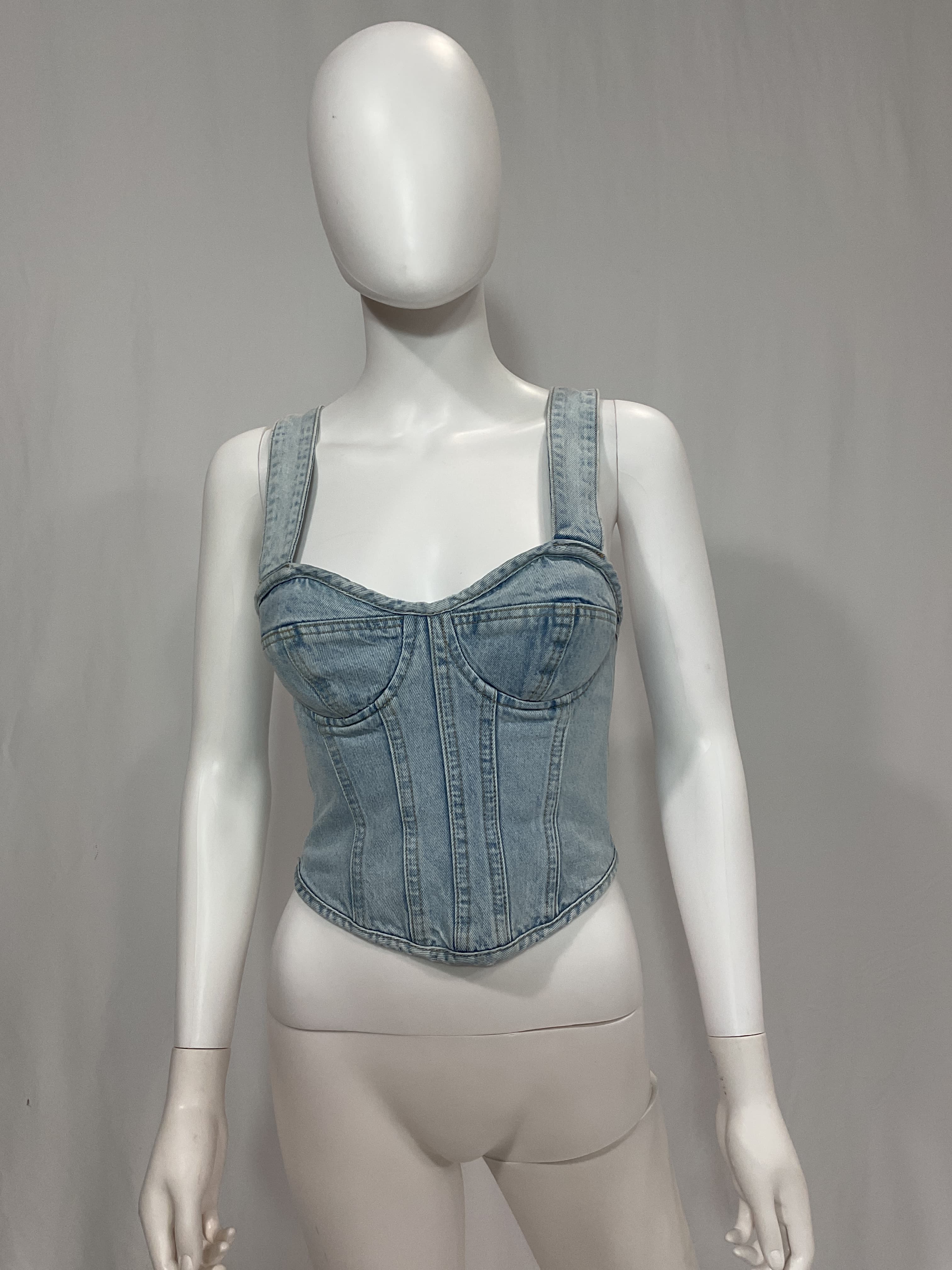 Kit Bustier Halter Top In Monroe - Image 3