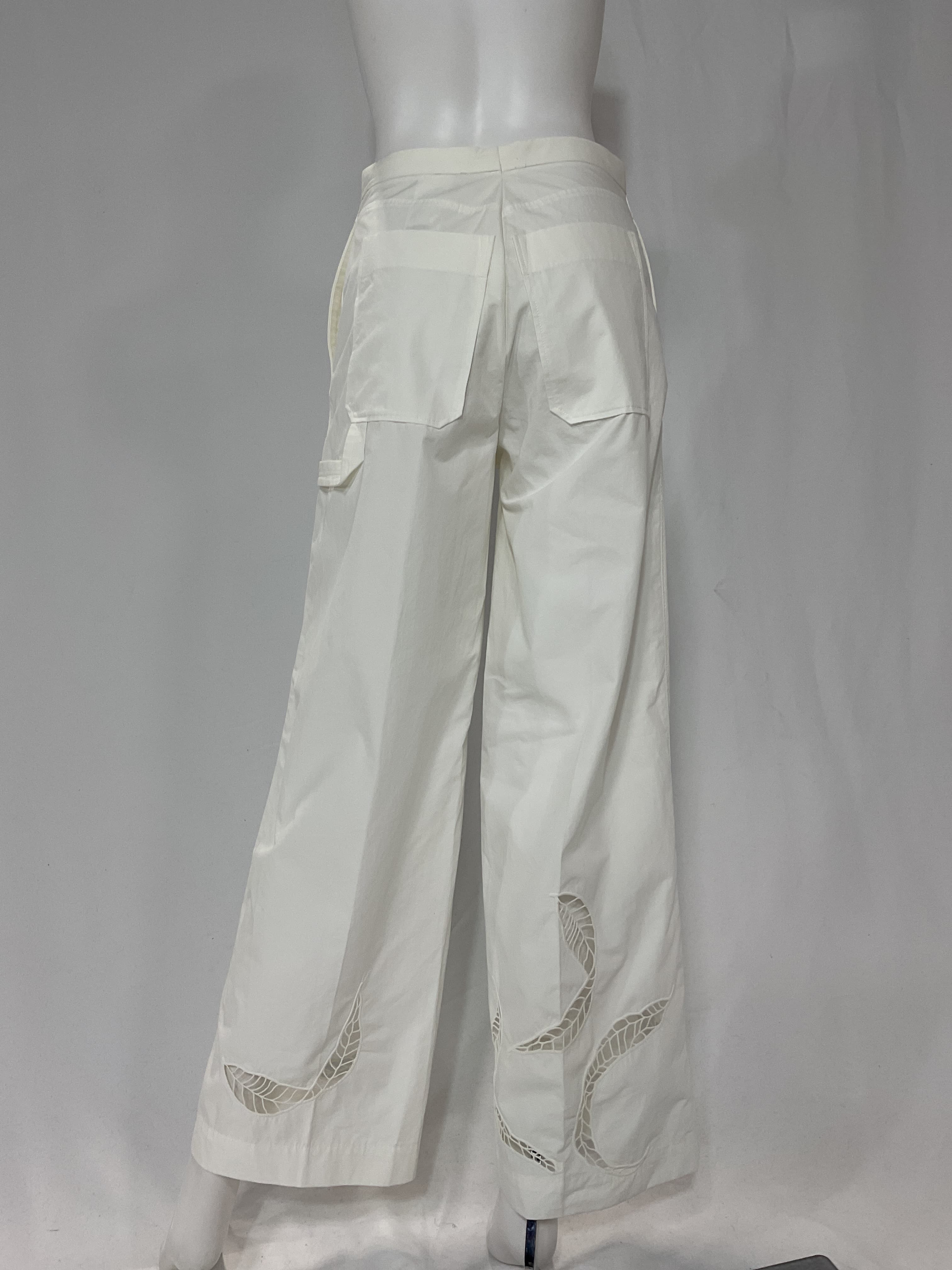 Broderie Anglaise Wide-Leg Trousers - Image 3