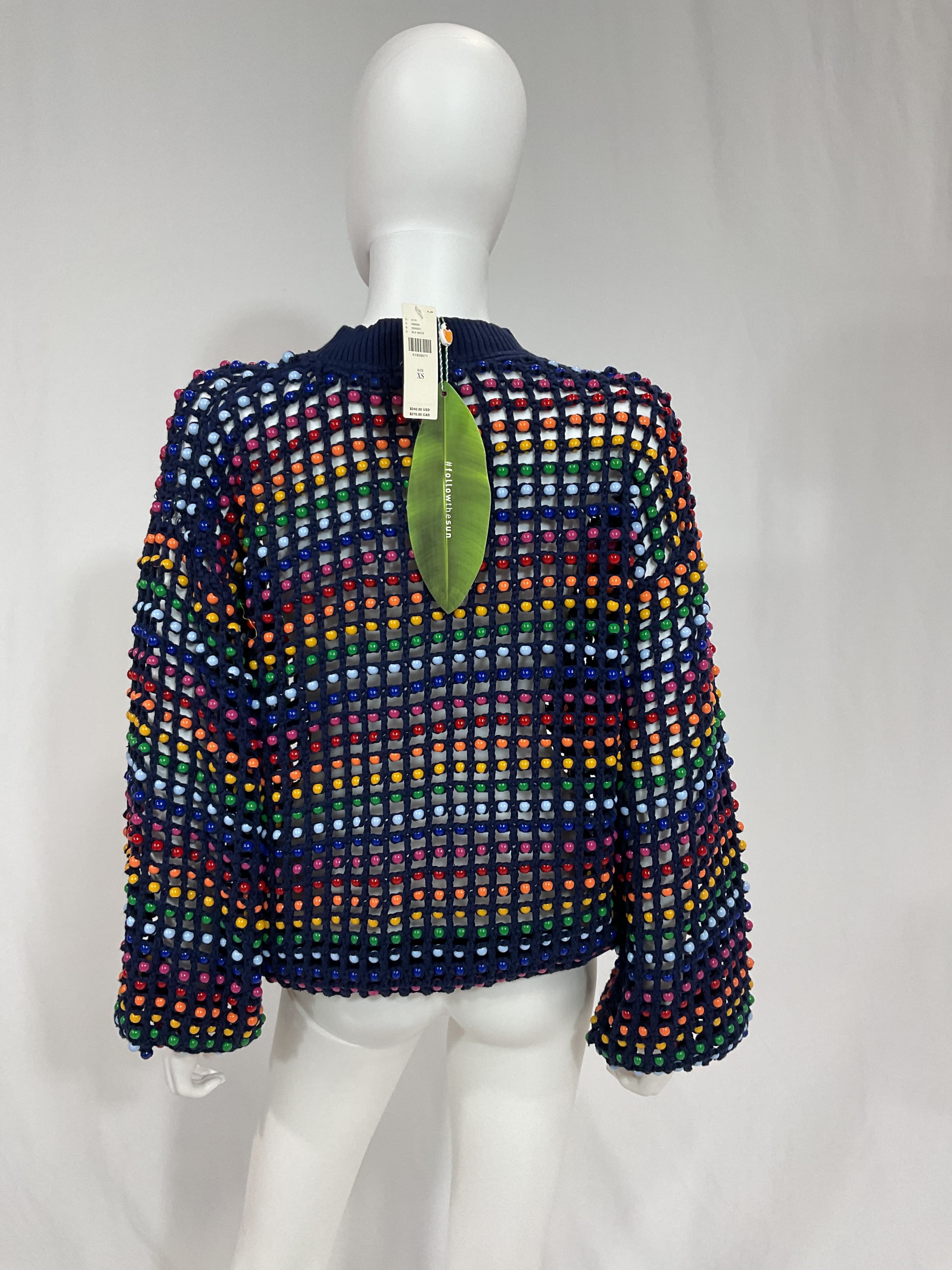Farm Rio Topanga Beaded Sweater - Image 2