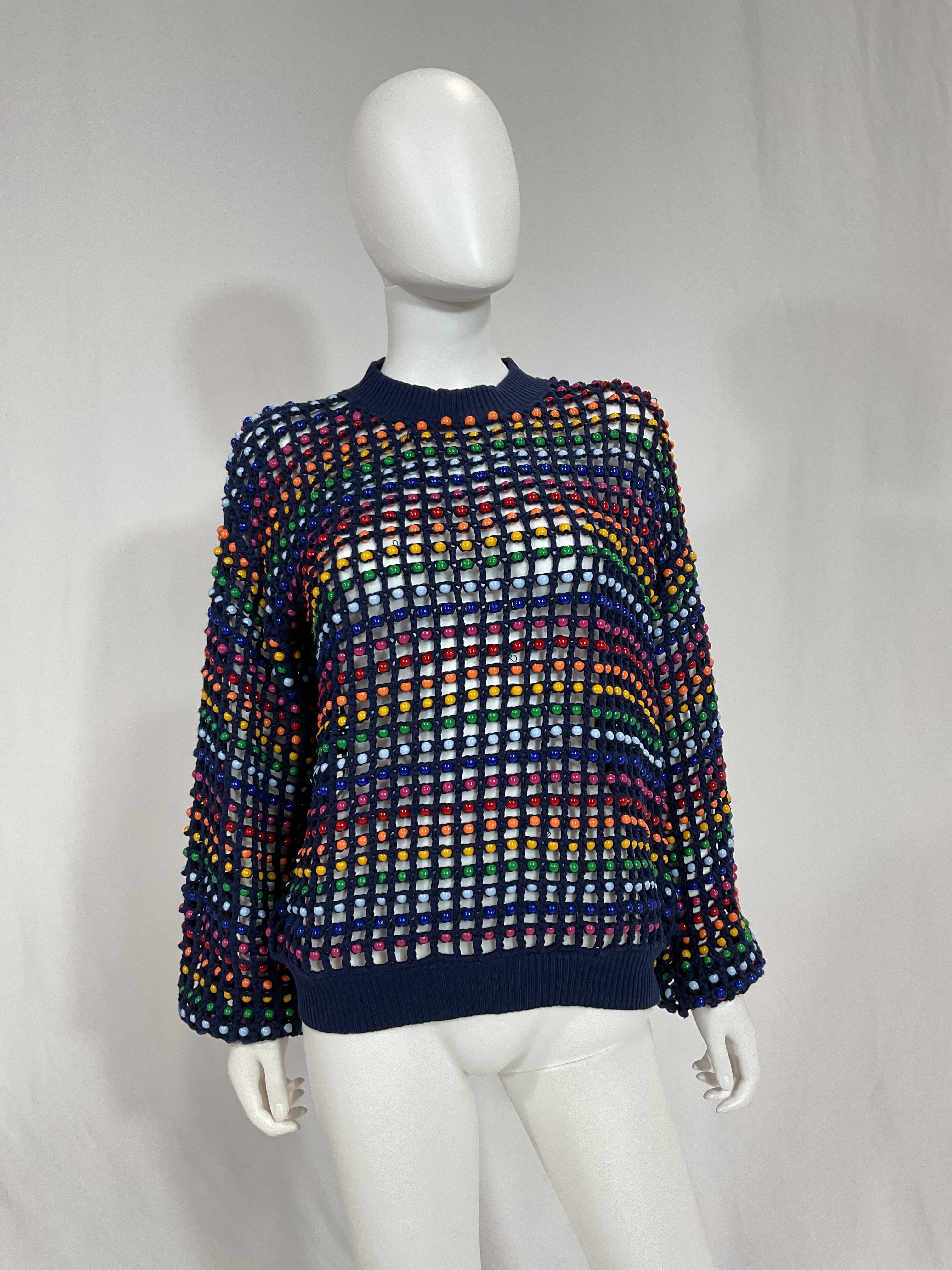 Farm Rio Topanga Beaded Sweater - Image 3