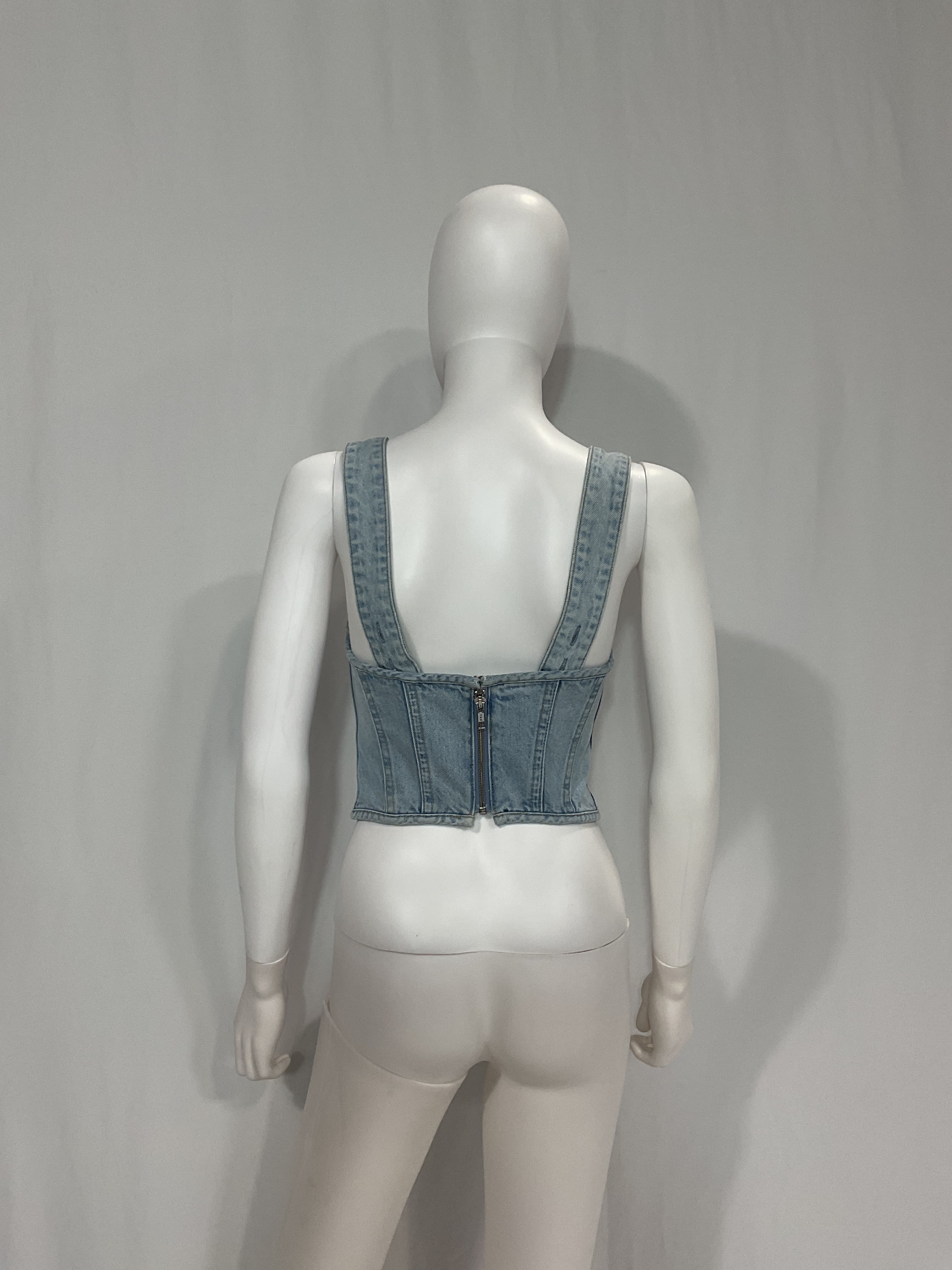 Kit Bustier Halter Top In Monroe - Image 4