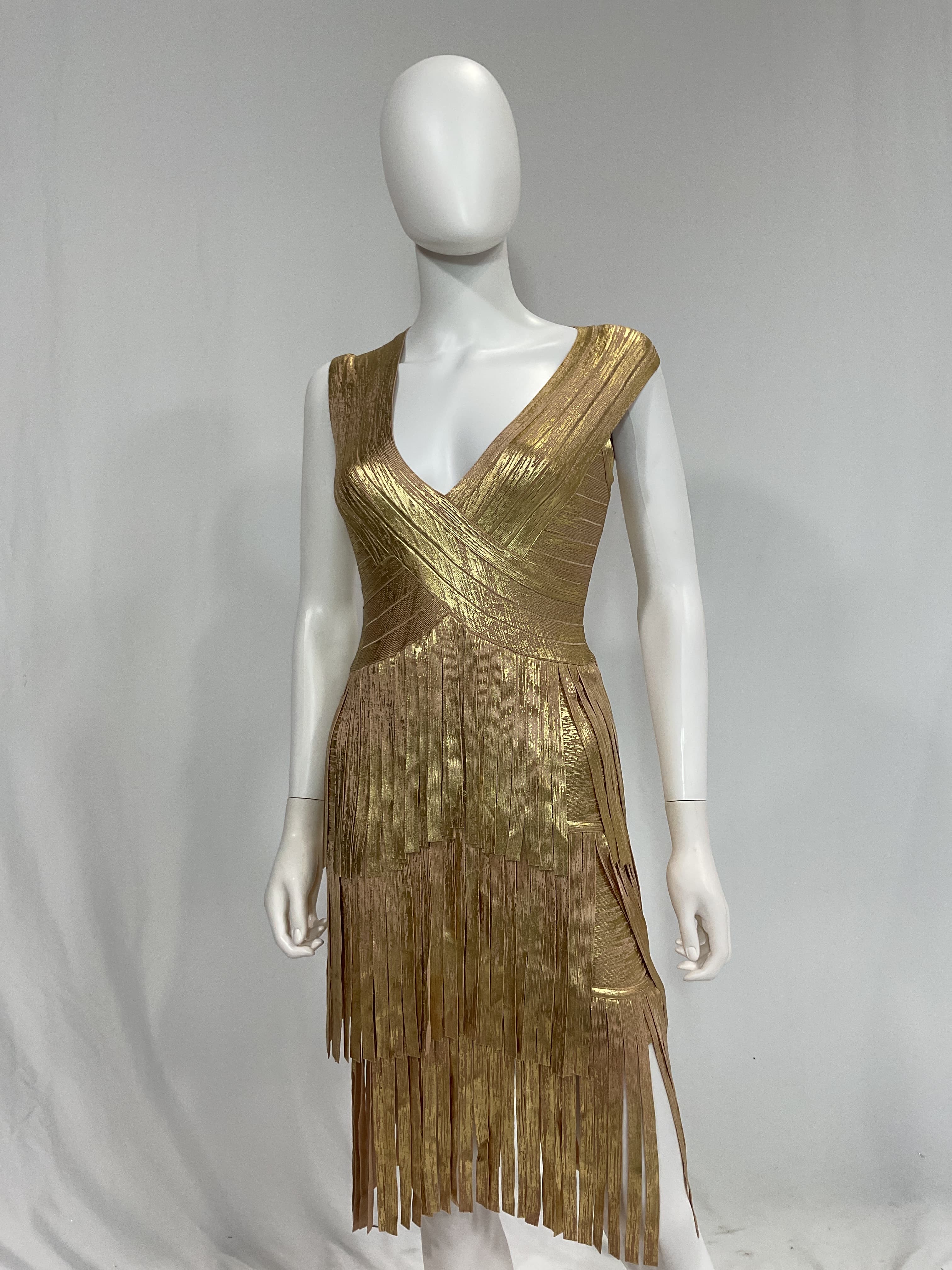 Foil Fringe Sheath Dress - Image 2