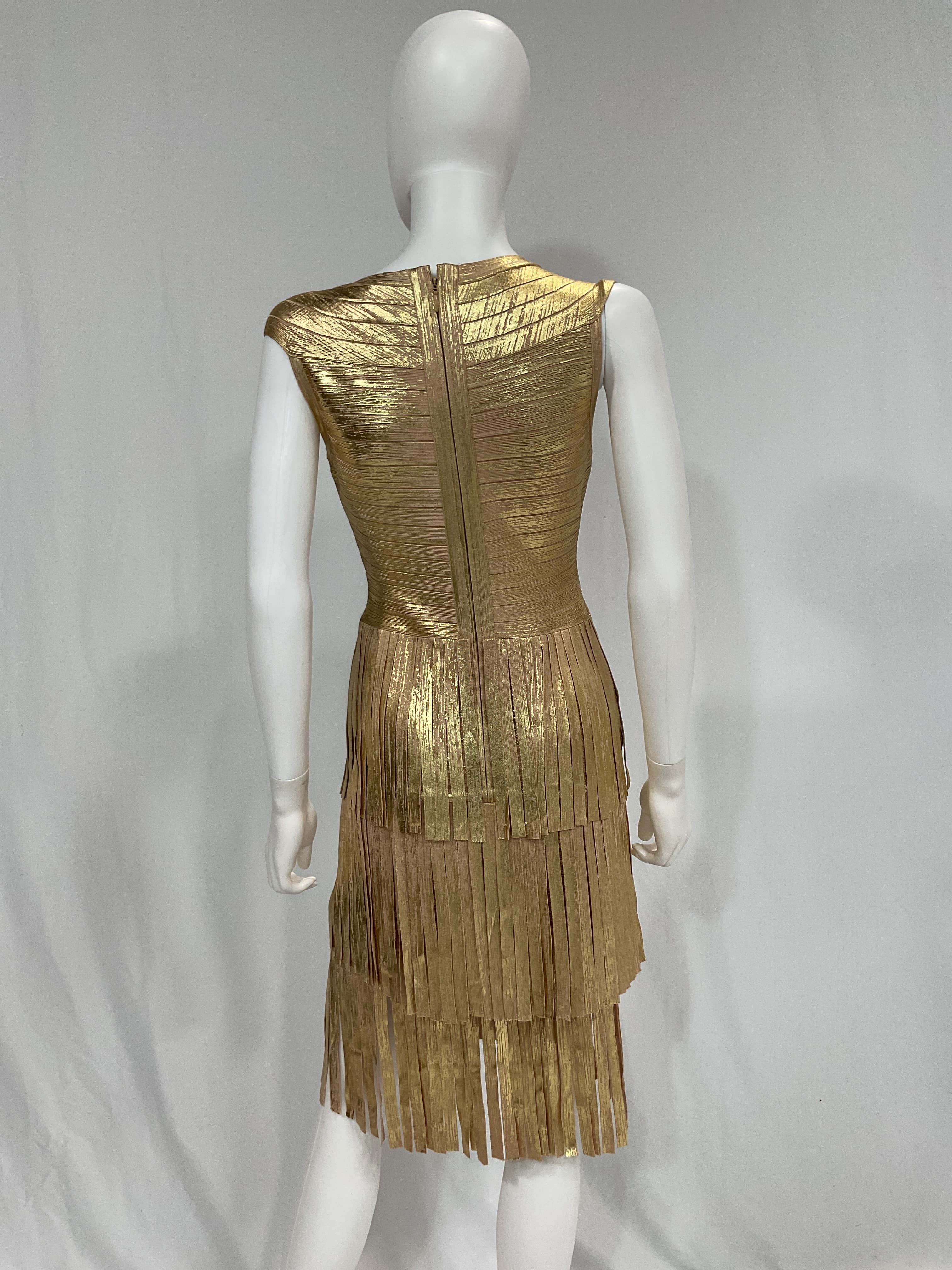 Foil Fringe Sheath Dress - Image 3