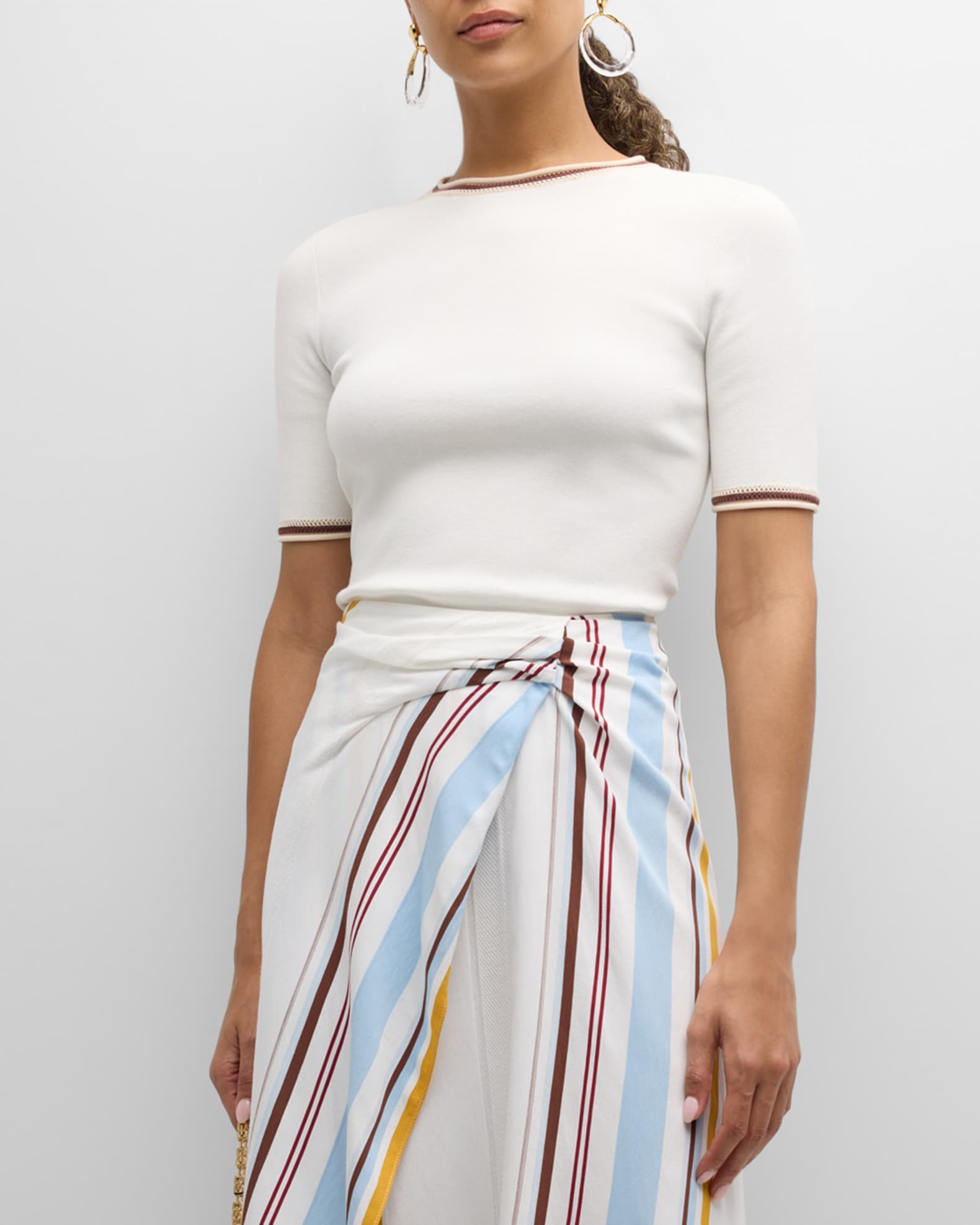 Janie Knit Short-Sleeve Top - Image 1