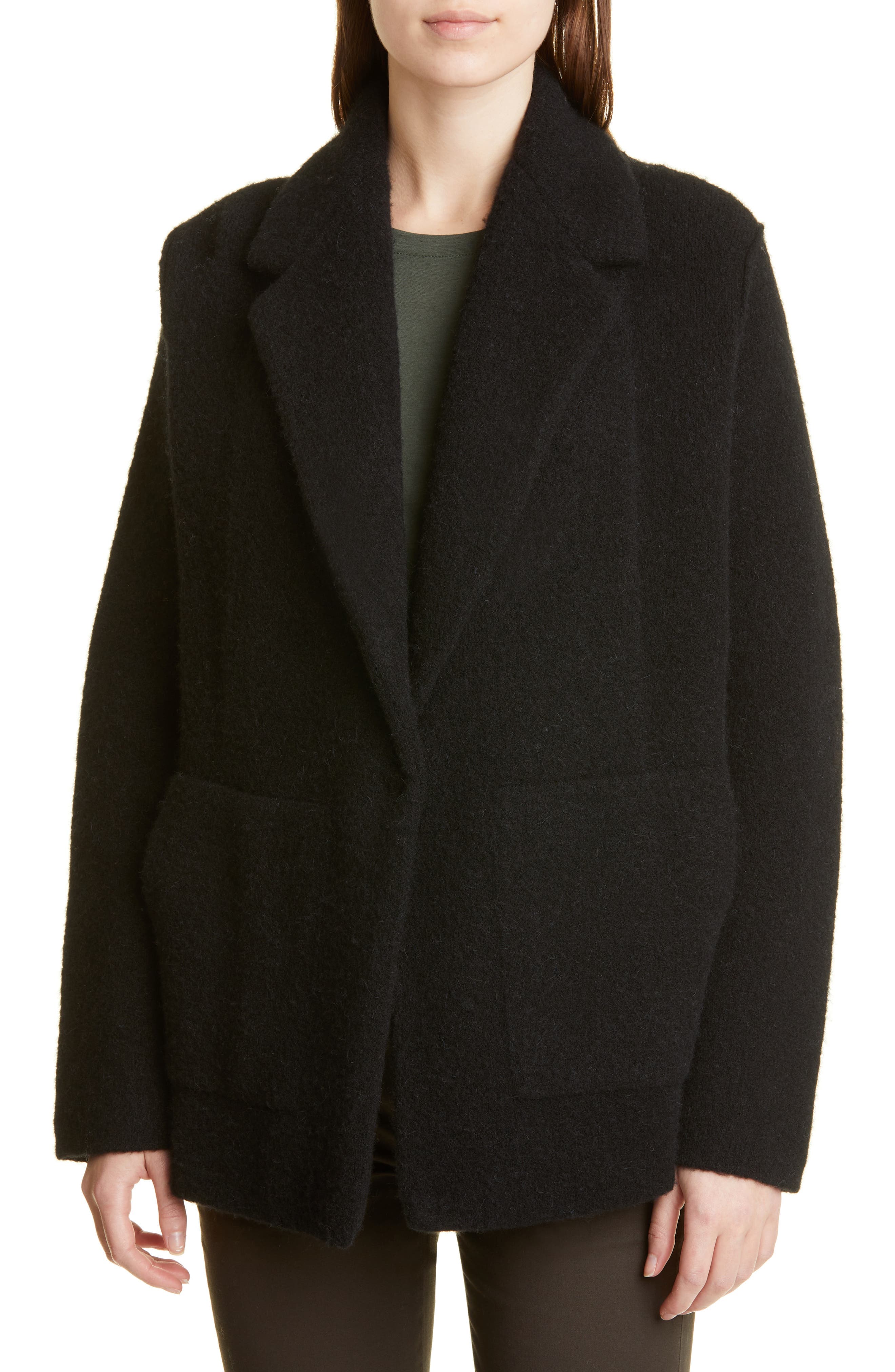 Oversize Sweater Knit Blazer - Image 1
