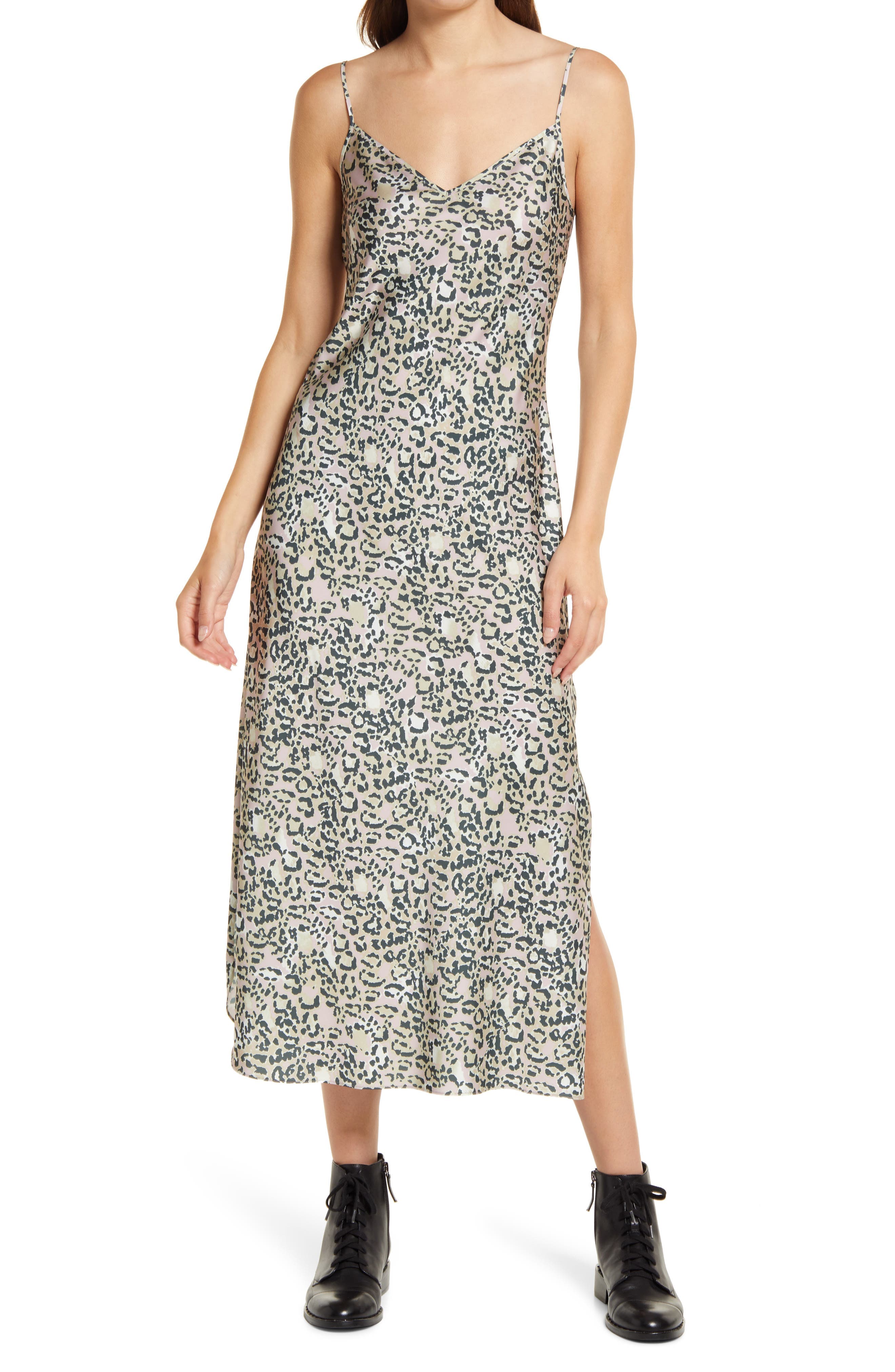 Tiana Halftone 2-In-1 Satin Dress & Sweater - Image 1