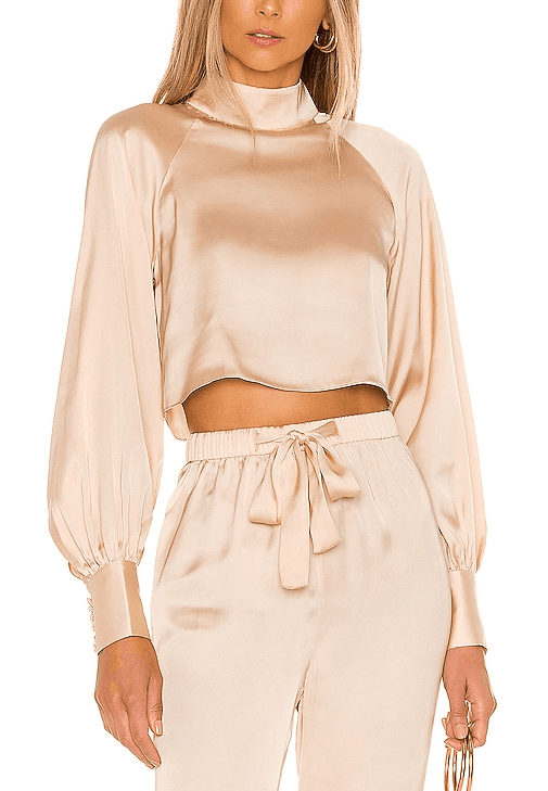 The Joli Crop Top In Ivory Cream - Image 1