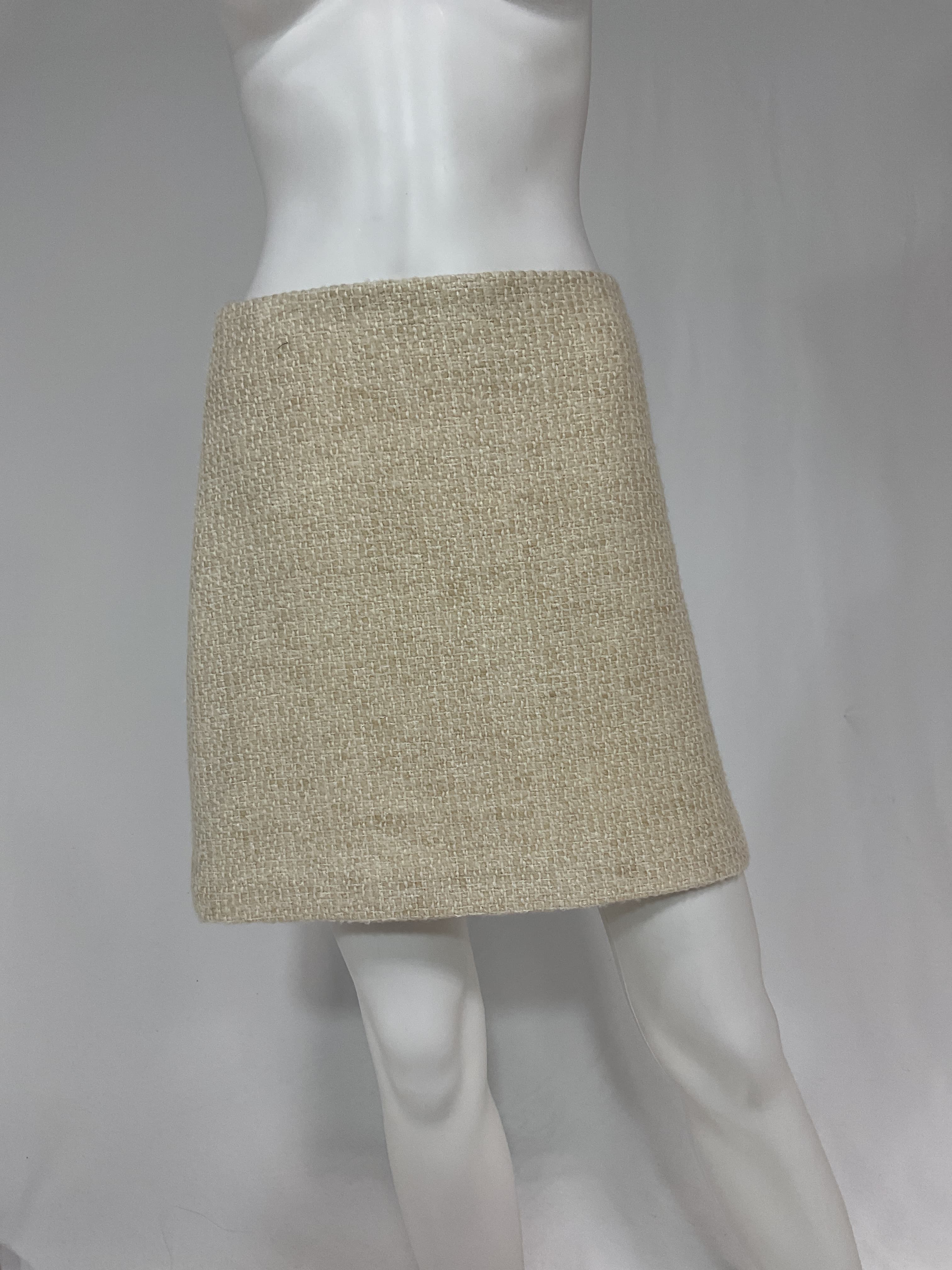 A-Line Wool-Blend Mini Skirt - Image 2