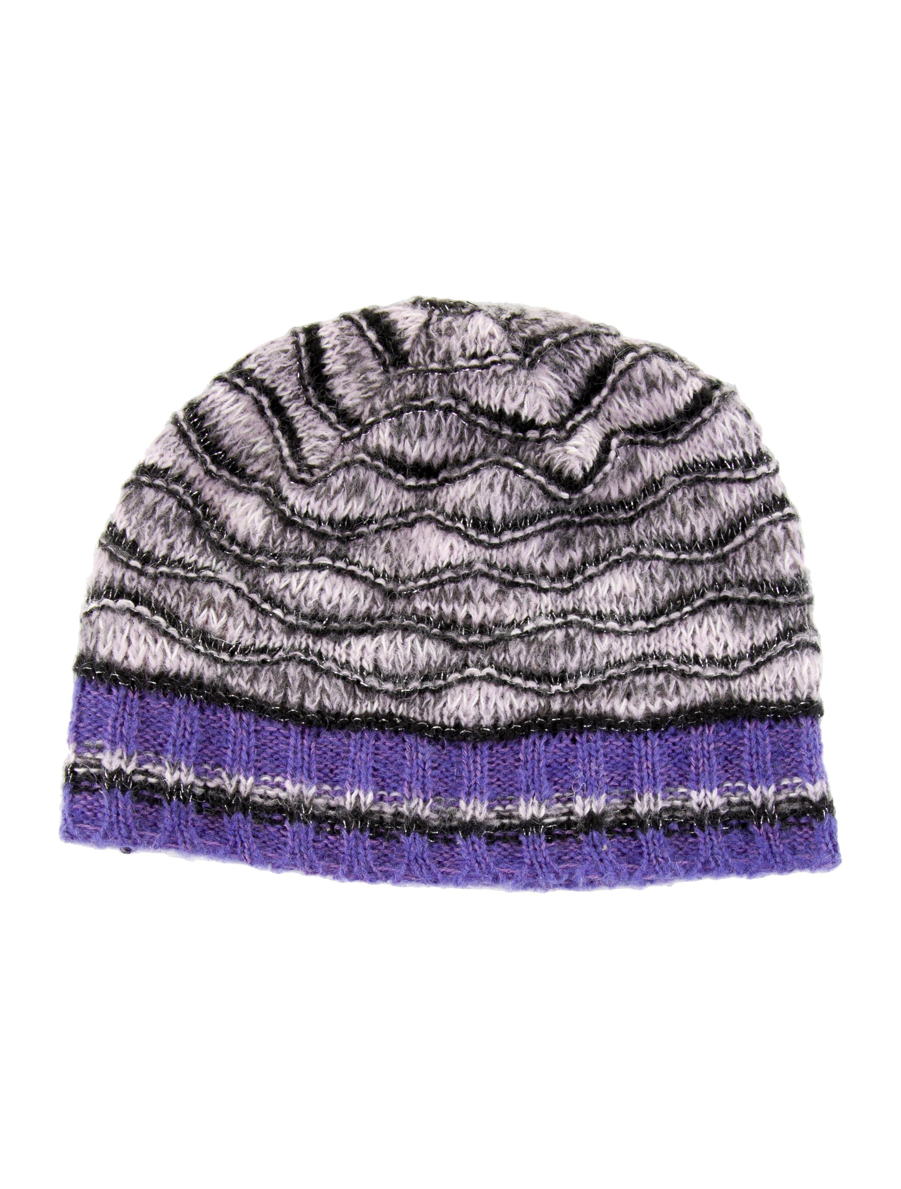 Knitted Patterned Beanie - Image 1