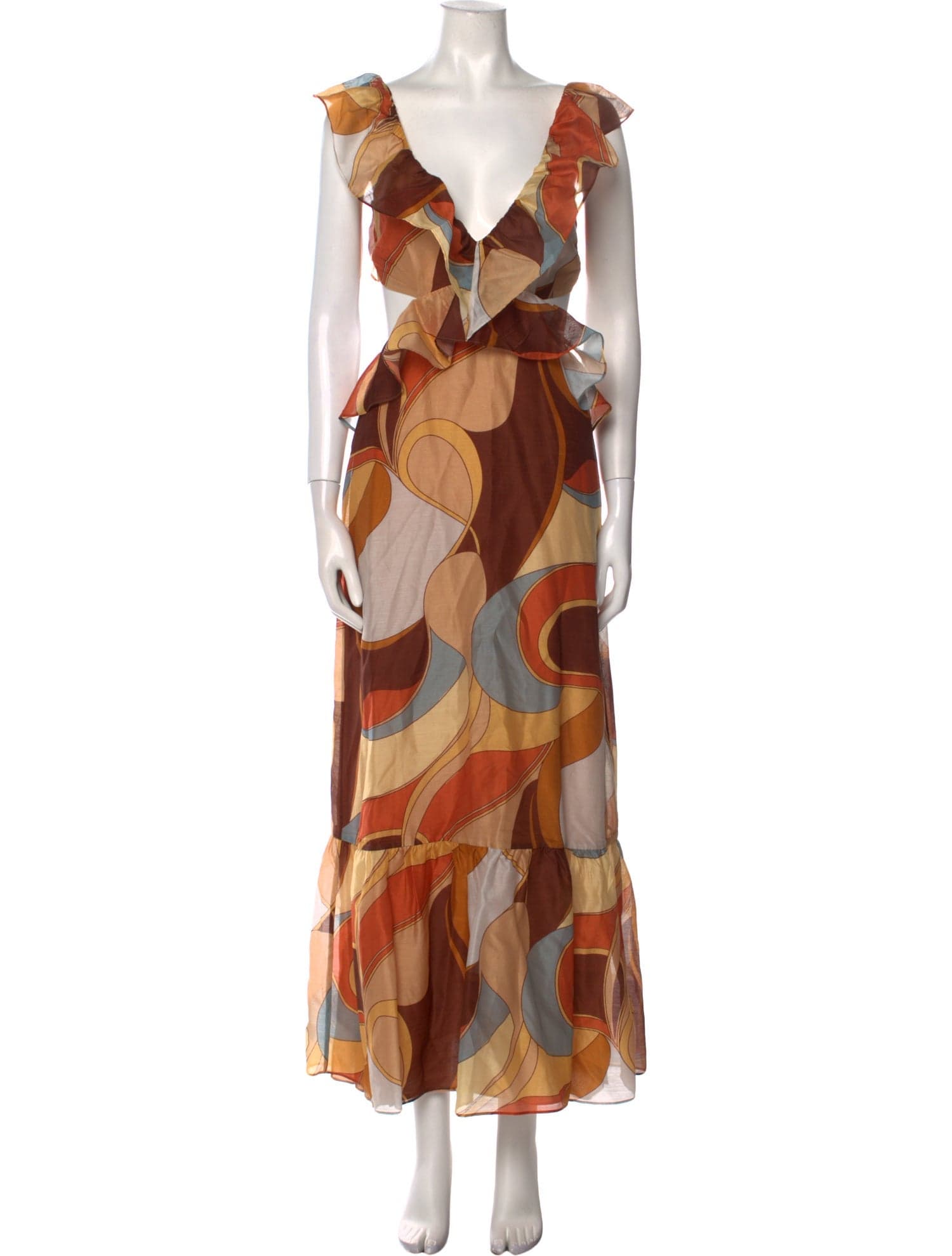 Printed Long Dress - Image 1