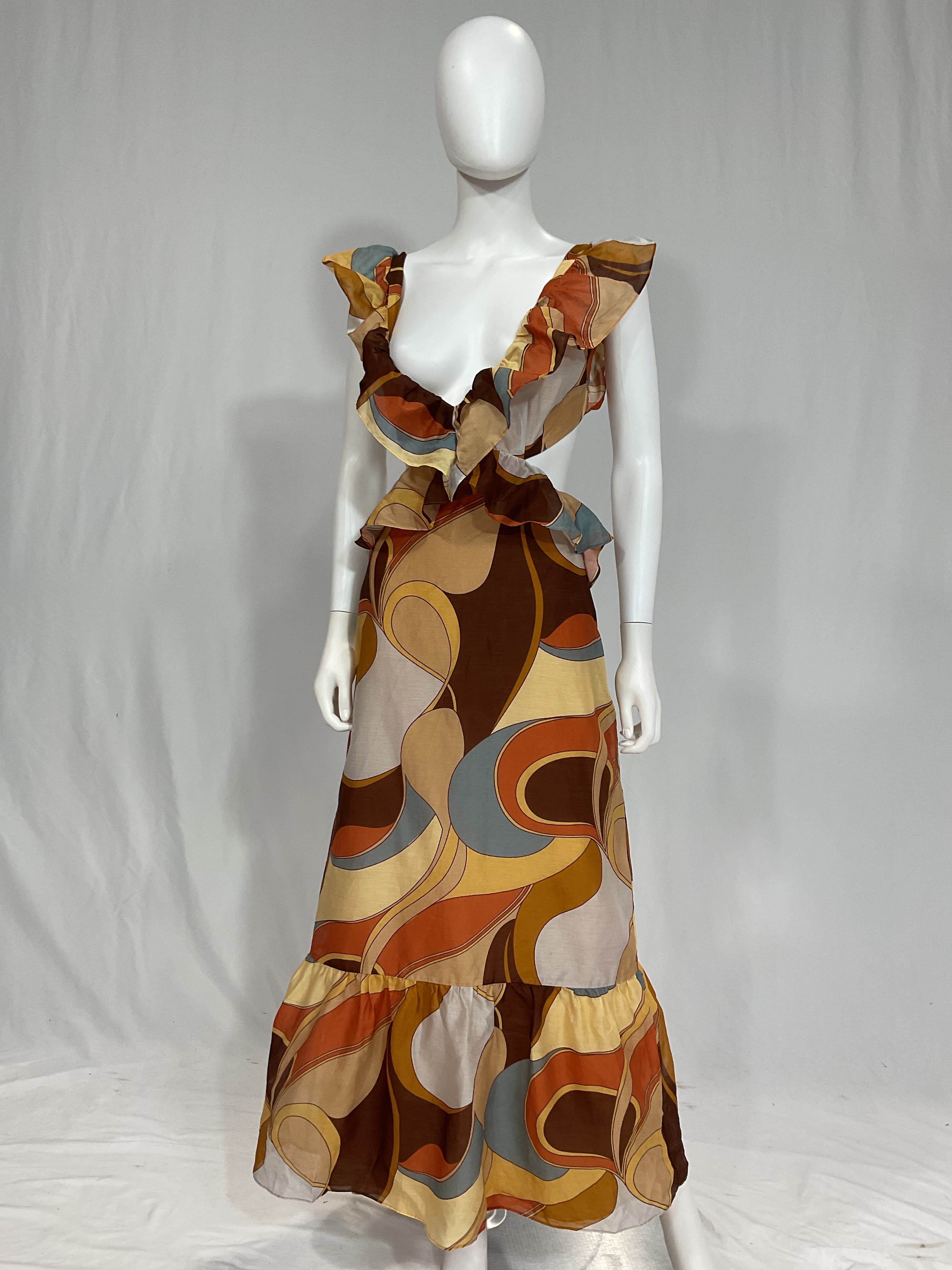 Printed Long Dress - Image 3