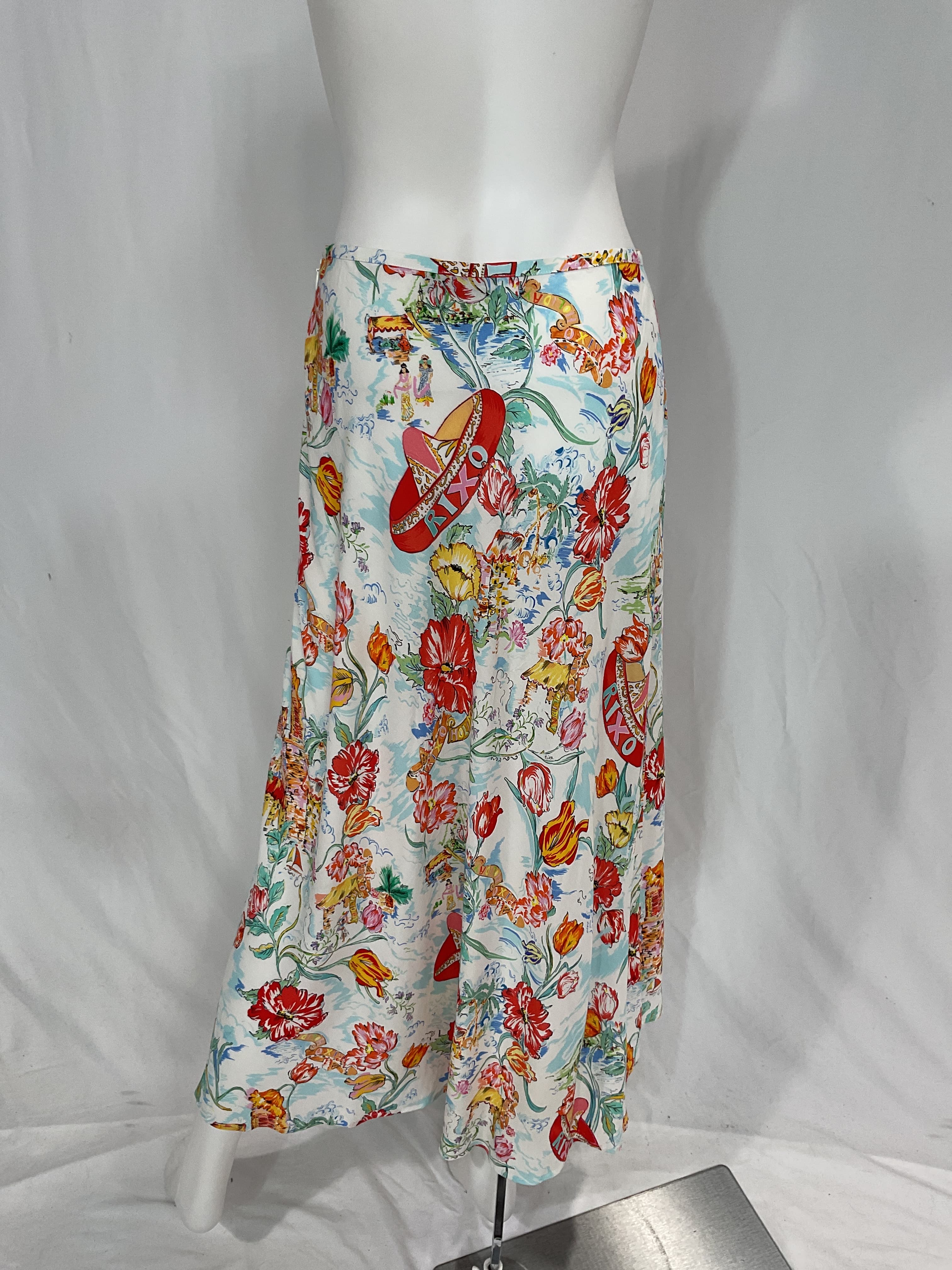Kelly Printed Voile Midi Skirt - Image 2