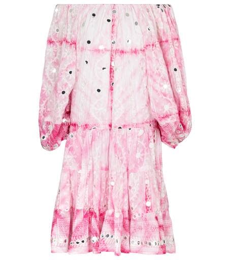 Off-Shoulder Cotton Minidress - Image 1