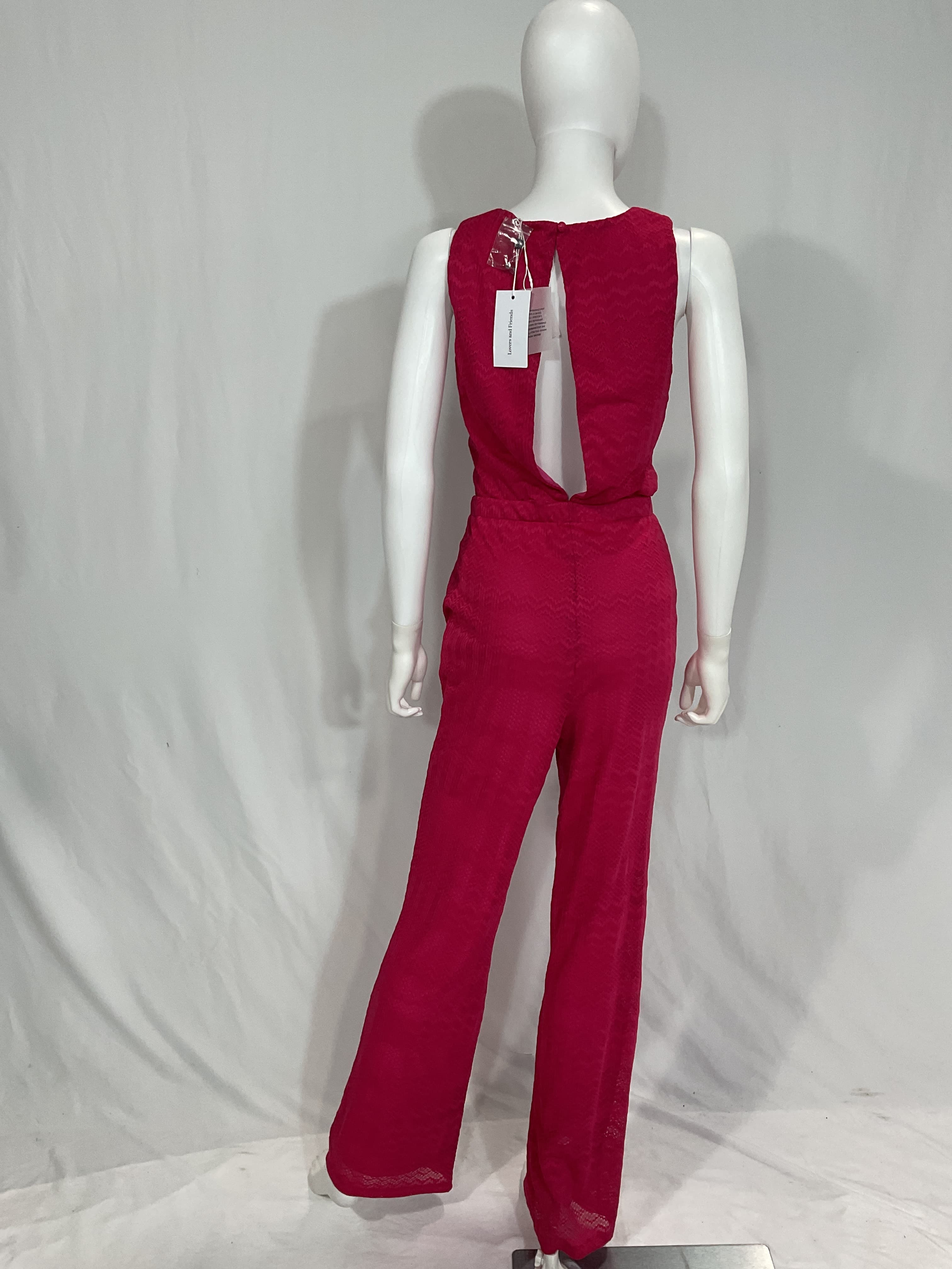 Sharon Jumpsuit In Passion Pink - Image 2