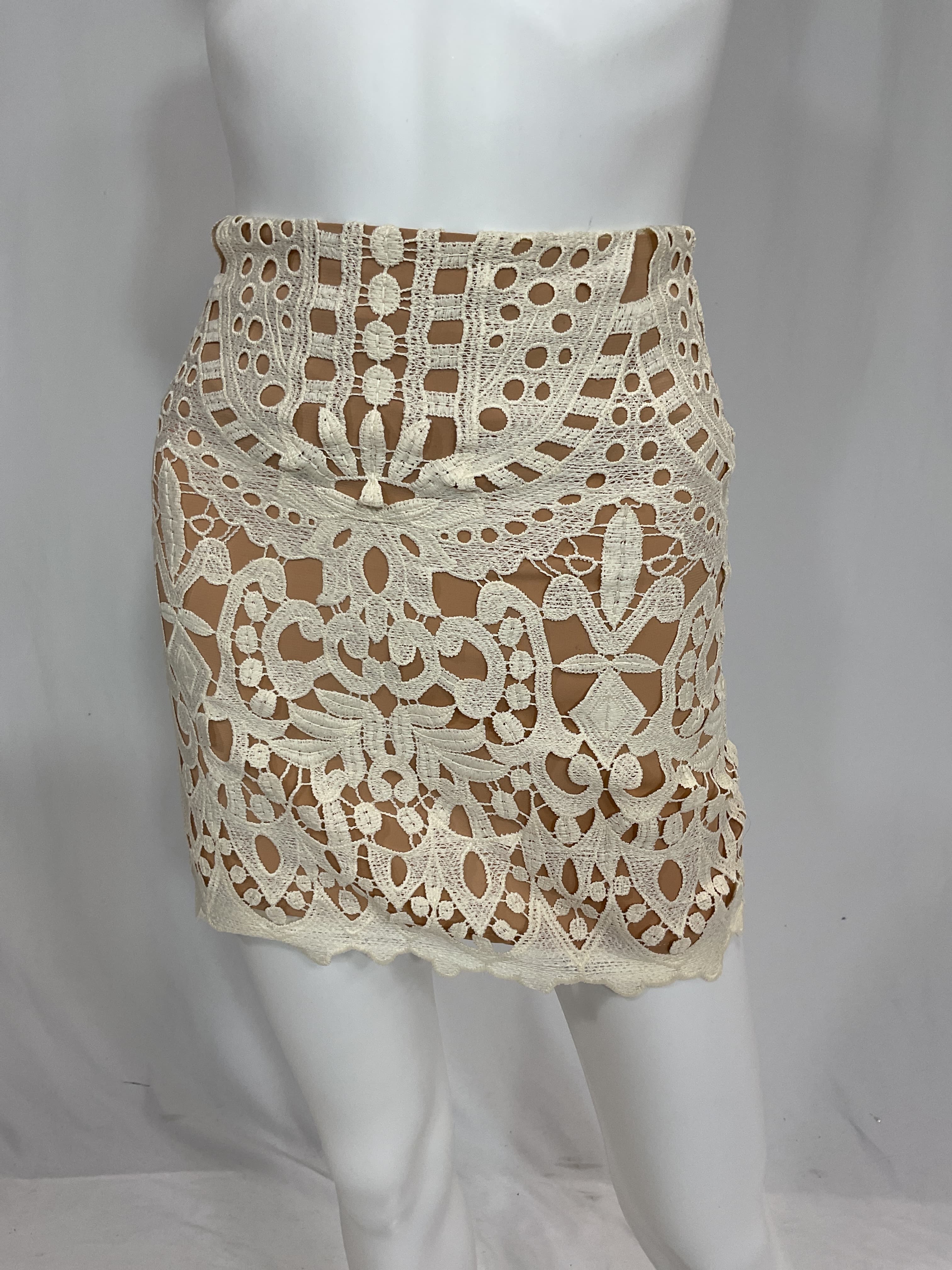 Michael Costello X Revolve Lucille Mini Skirt In Ivory - Image 2