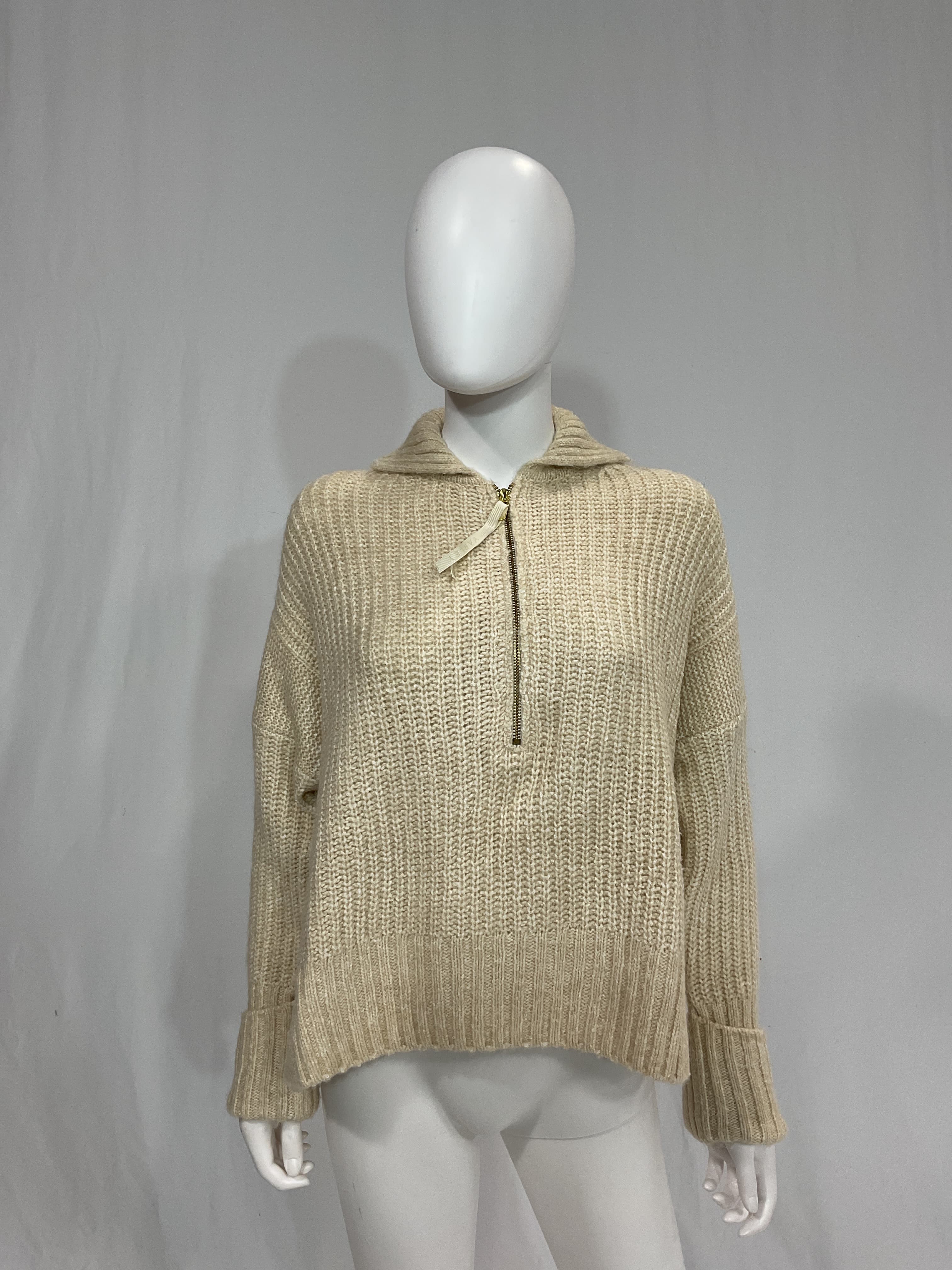 amelia half zip knit sweater - Image 3