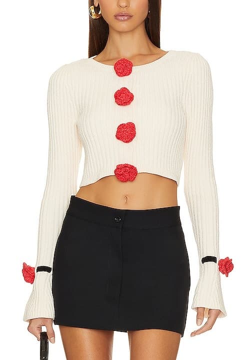 Roxana Cardigan In White - Image 1