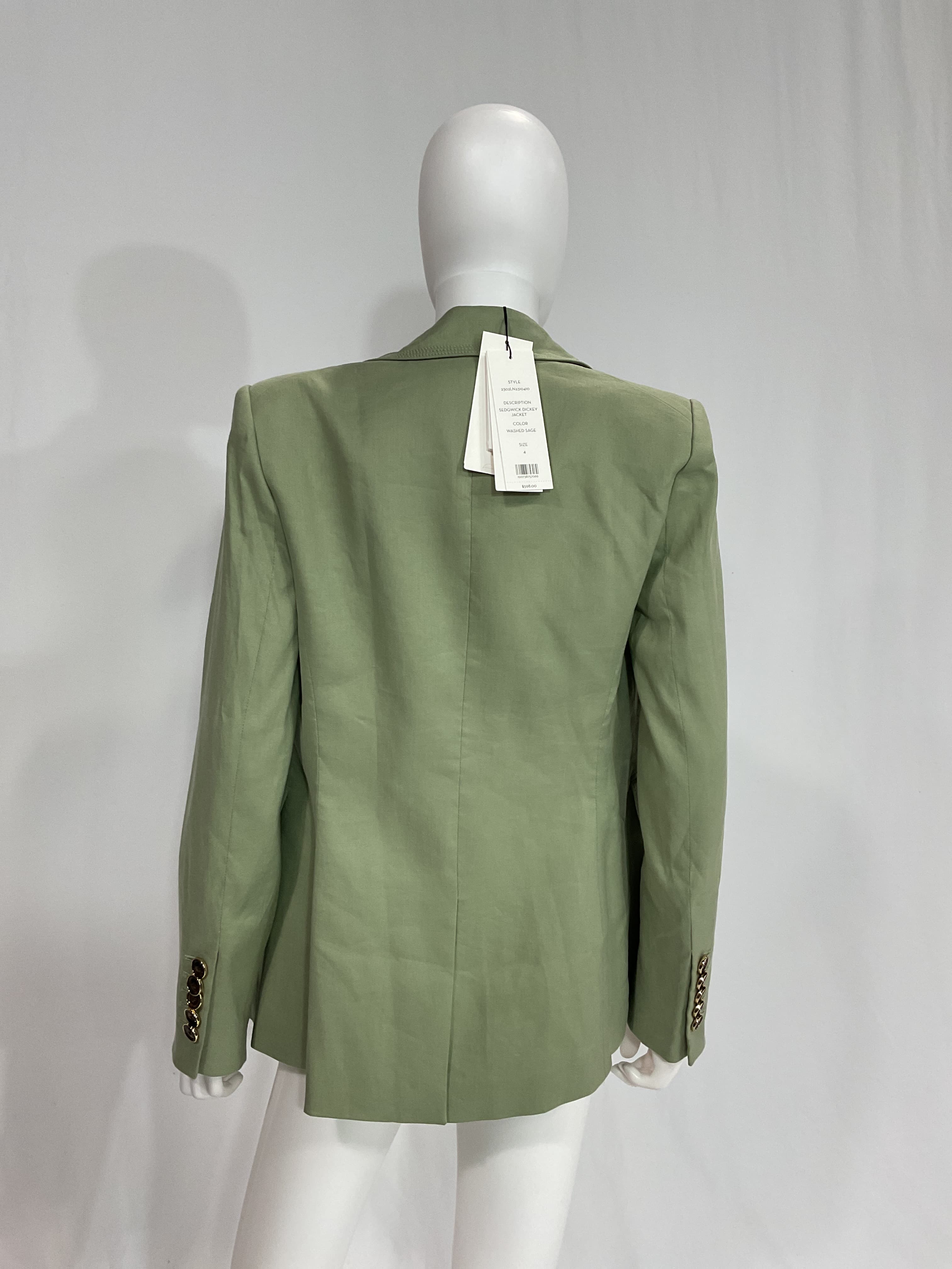 Sedgwick Dickey Jacket In Washed Sage - Image 3