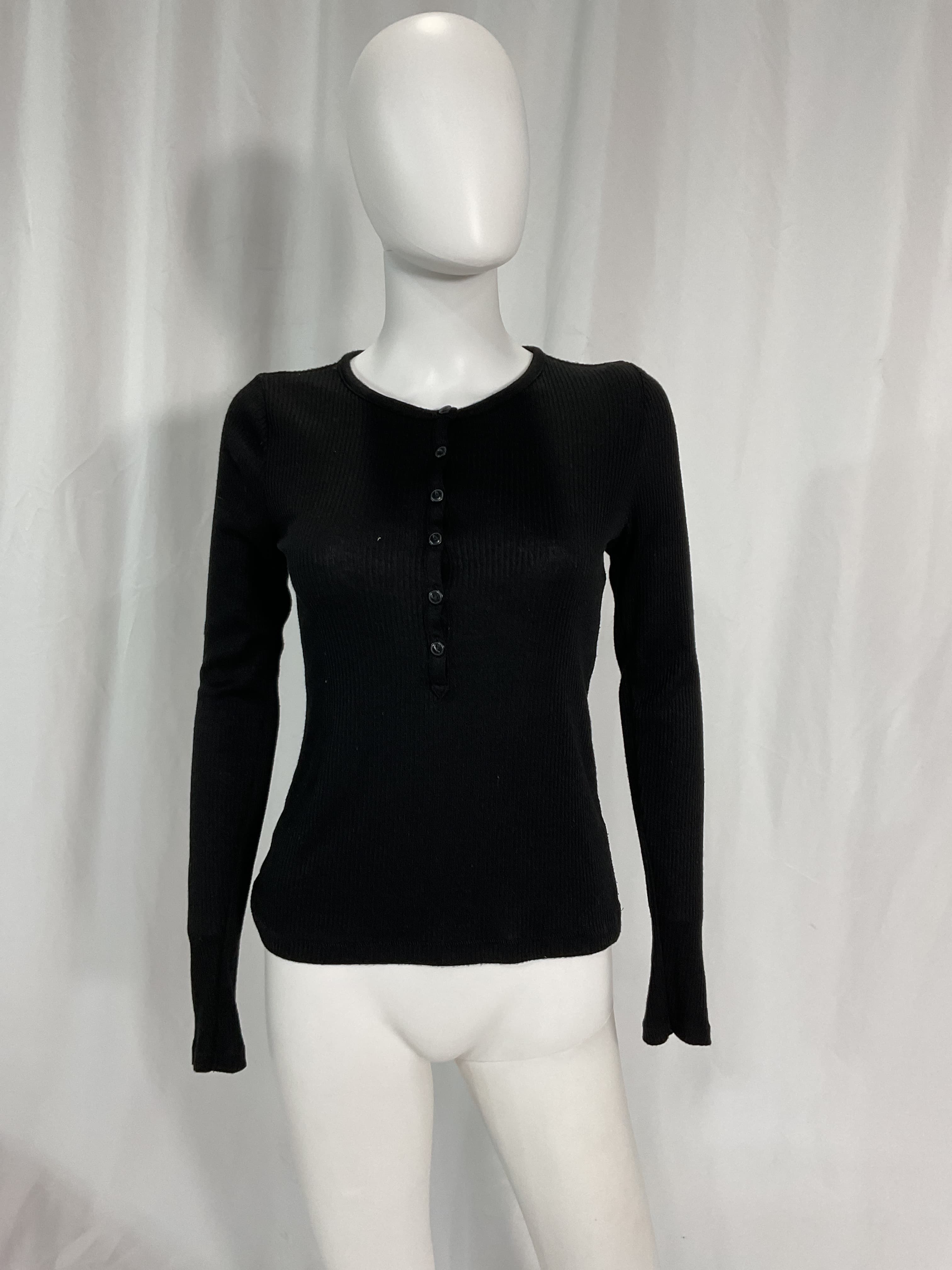 The Knit Rib Henley Long Sleeve Tee - Image 3