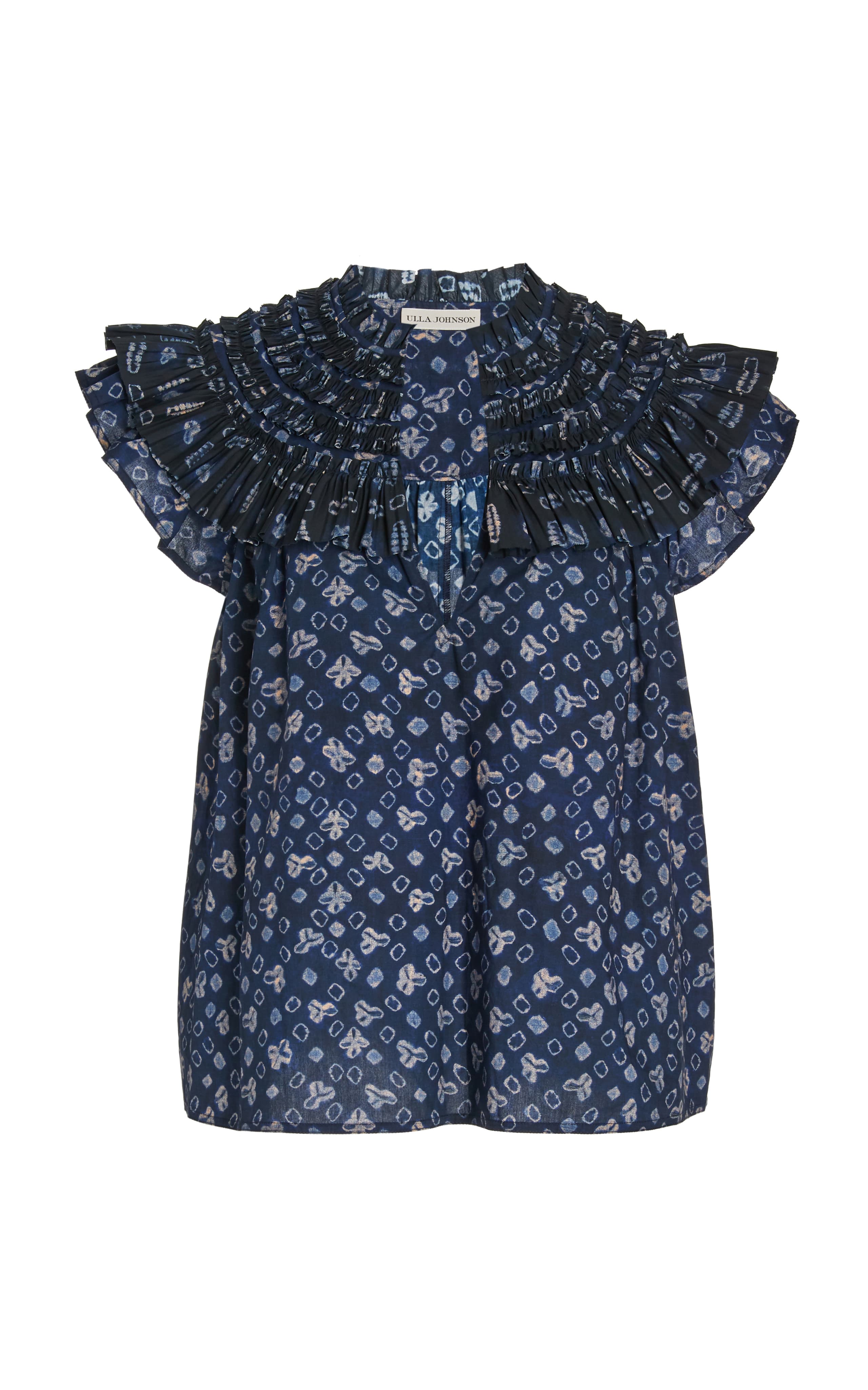 Solina Frill-Trimmed Cotton Blouse - Image 1