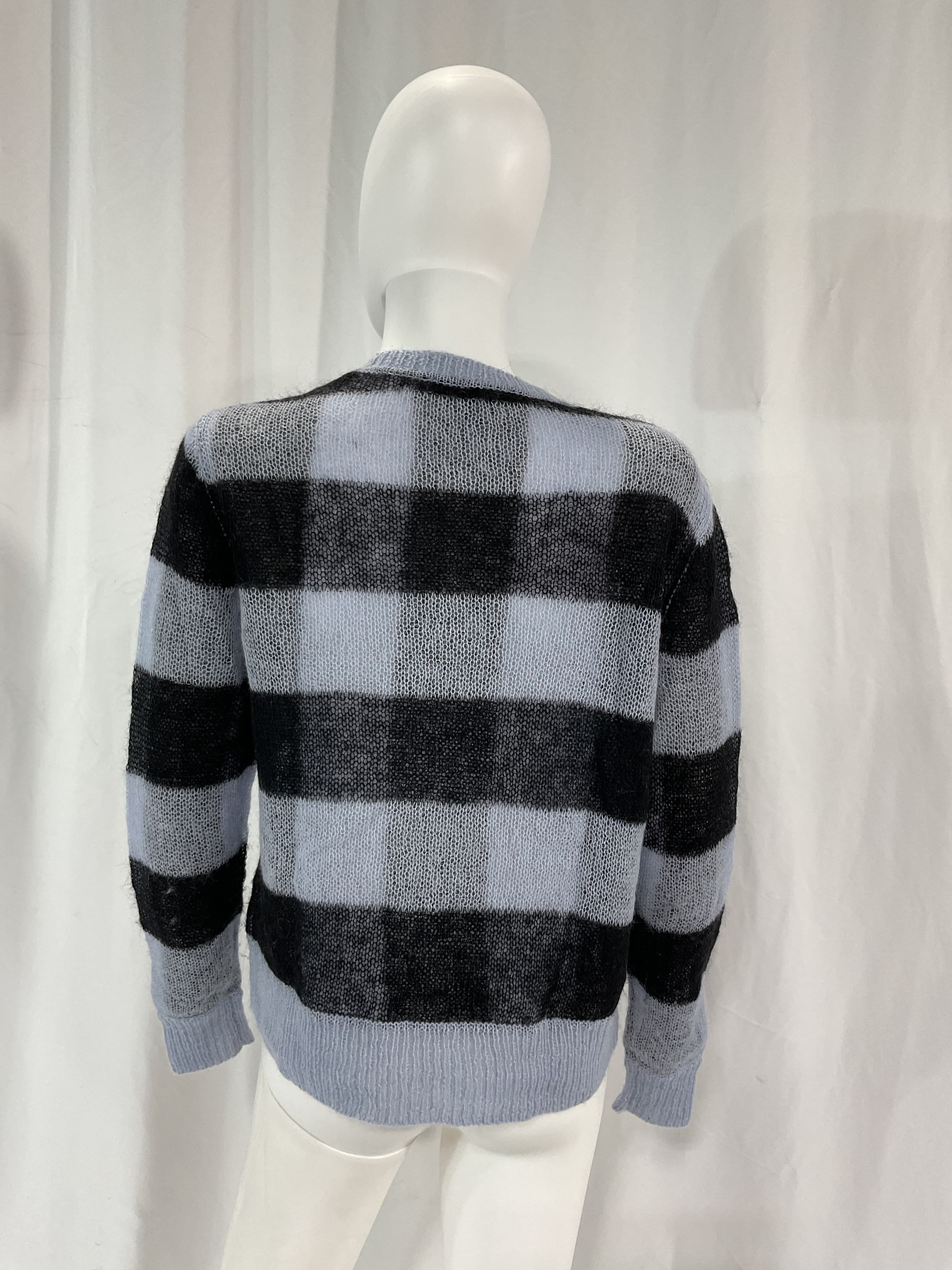 Renee Check Mohair & Wool Blend Sweater - Image 4