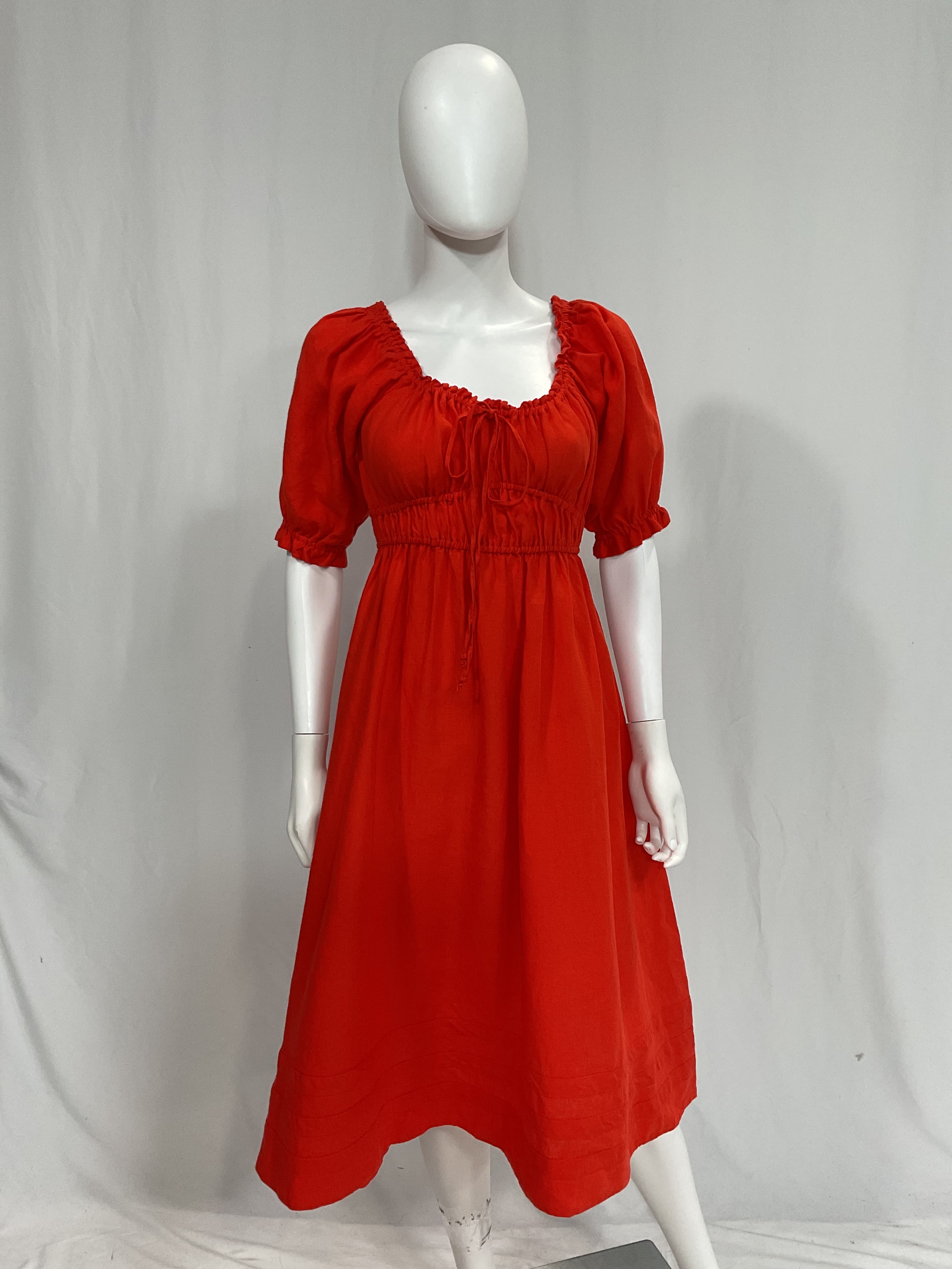 Lara Organic-Linen Voile Midi Dress - Image 3