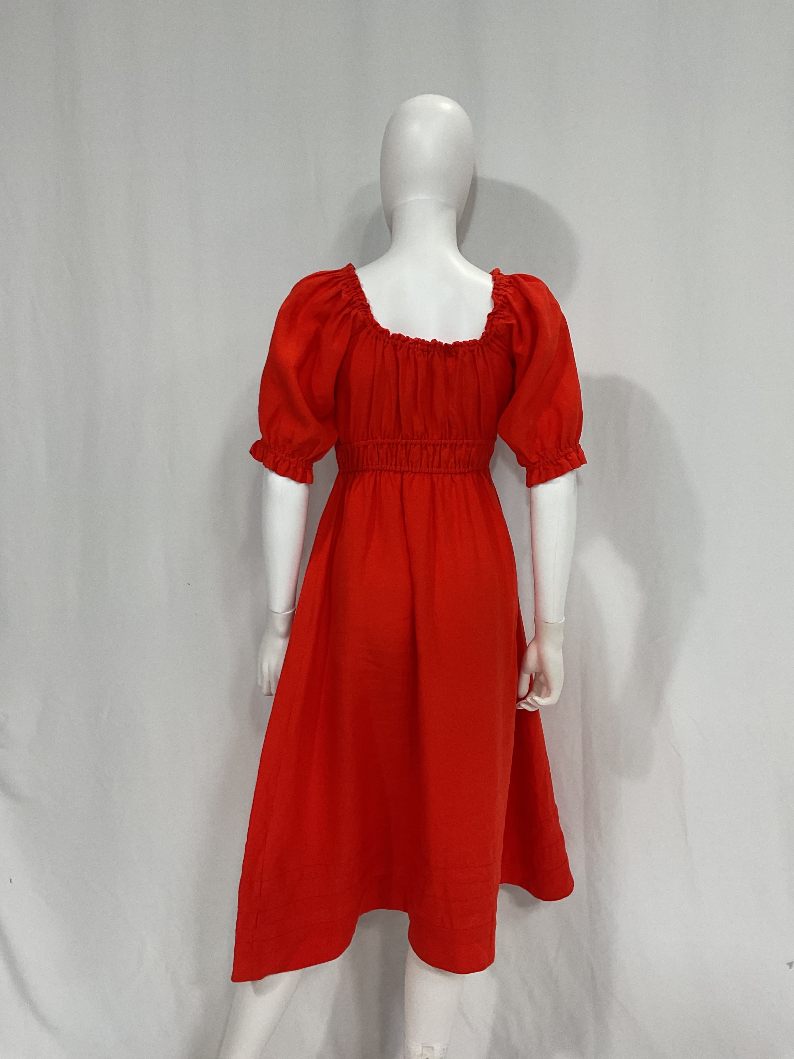 Lara Organic-Linen Voile Midi Dress - Image 2