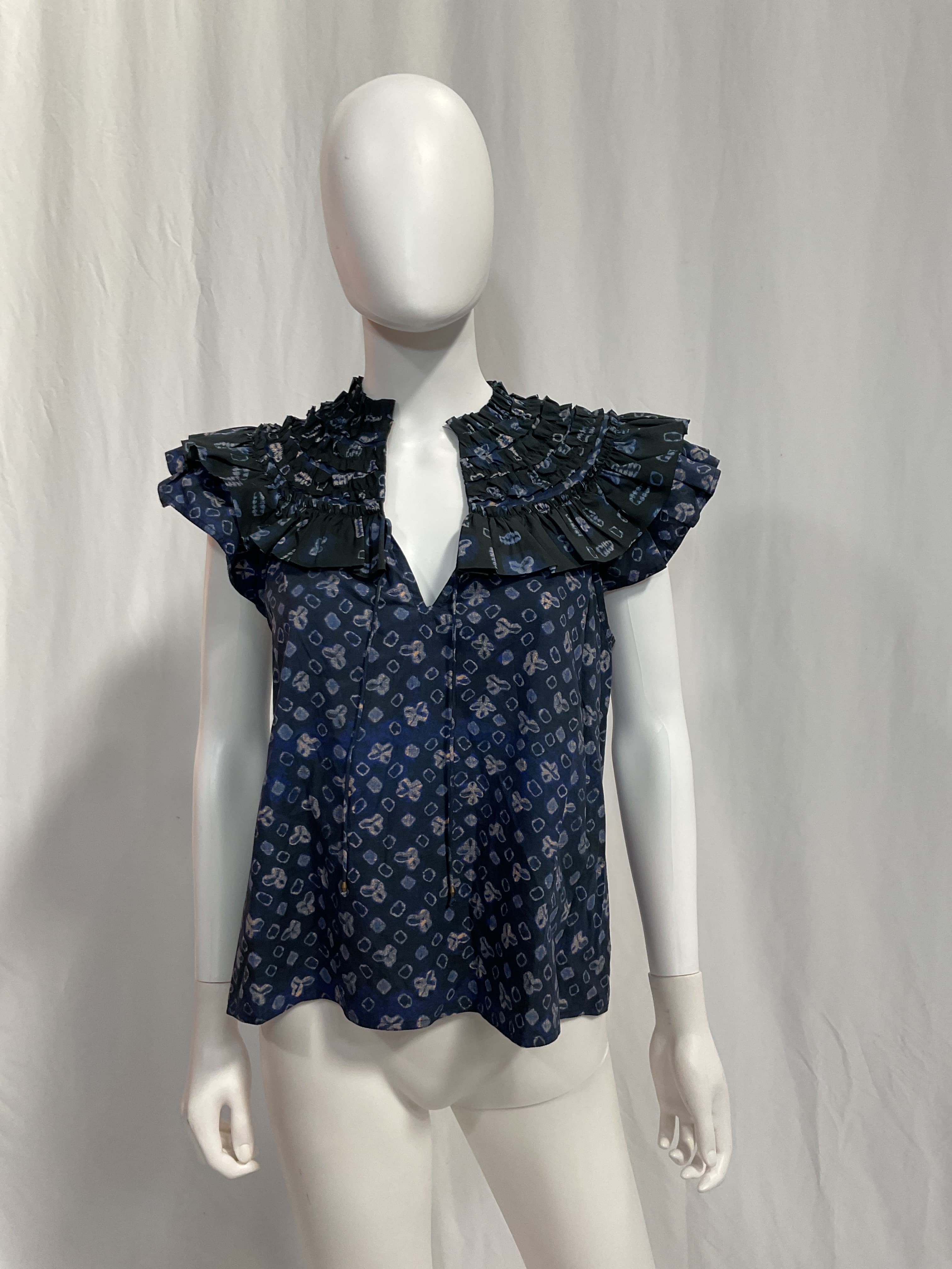 Solina Frill-Trimmed Cotton Blouse - Image 4