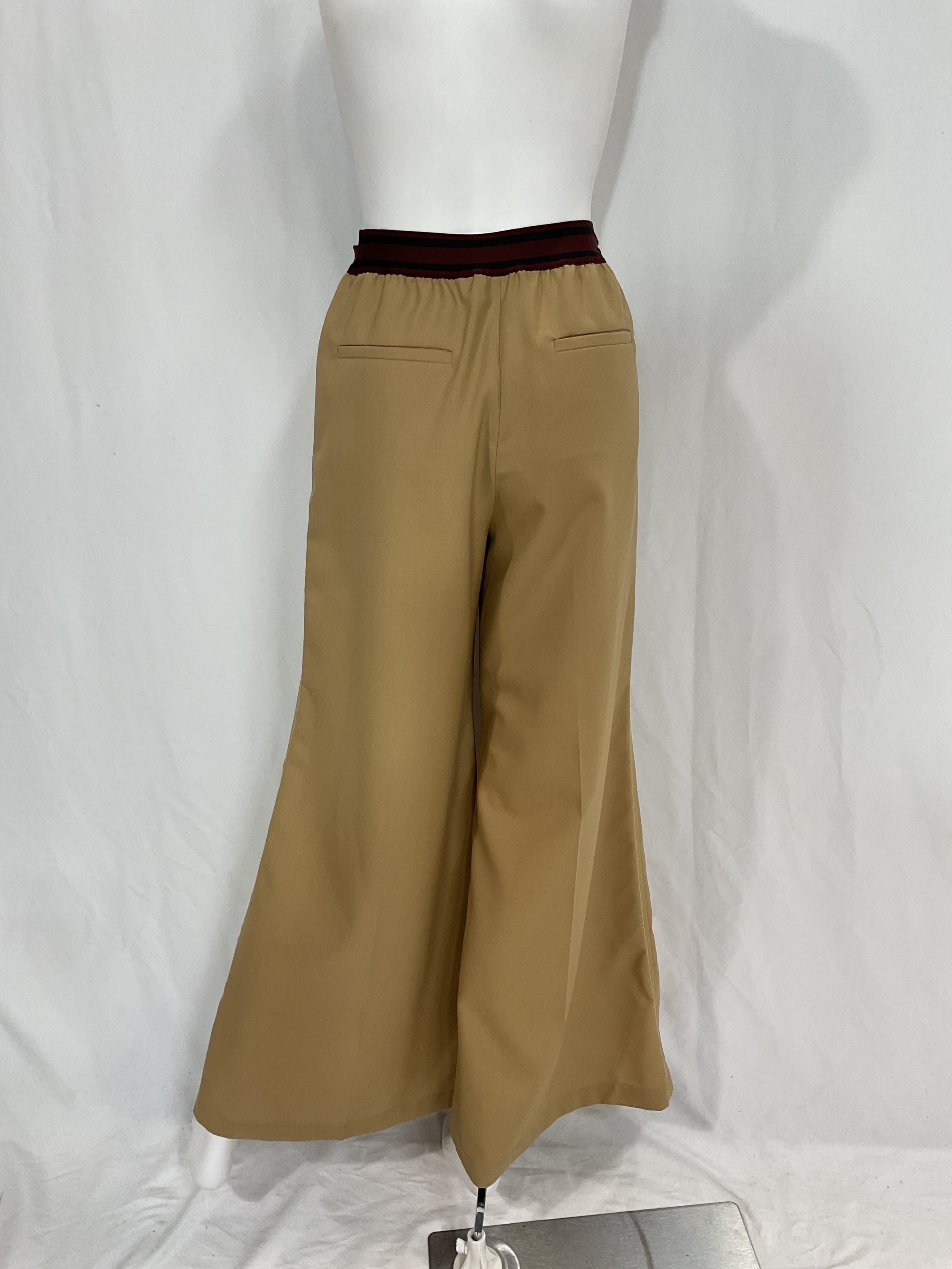 Pleated Grain De Poudre Wool Wide-Leg Pants - Image 3