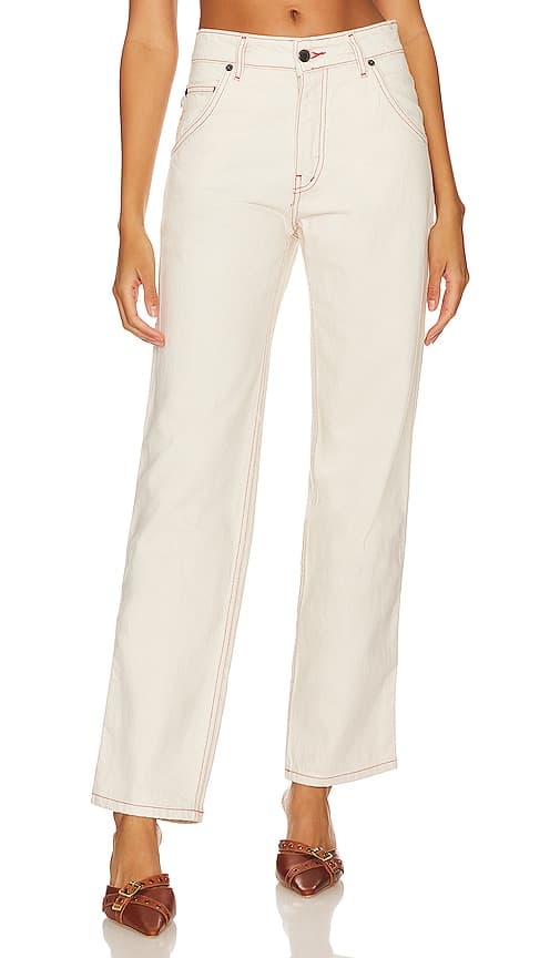 Carpenter Jeans In Ecru - Image 1