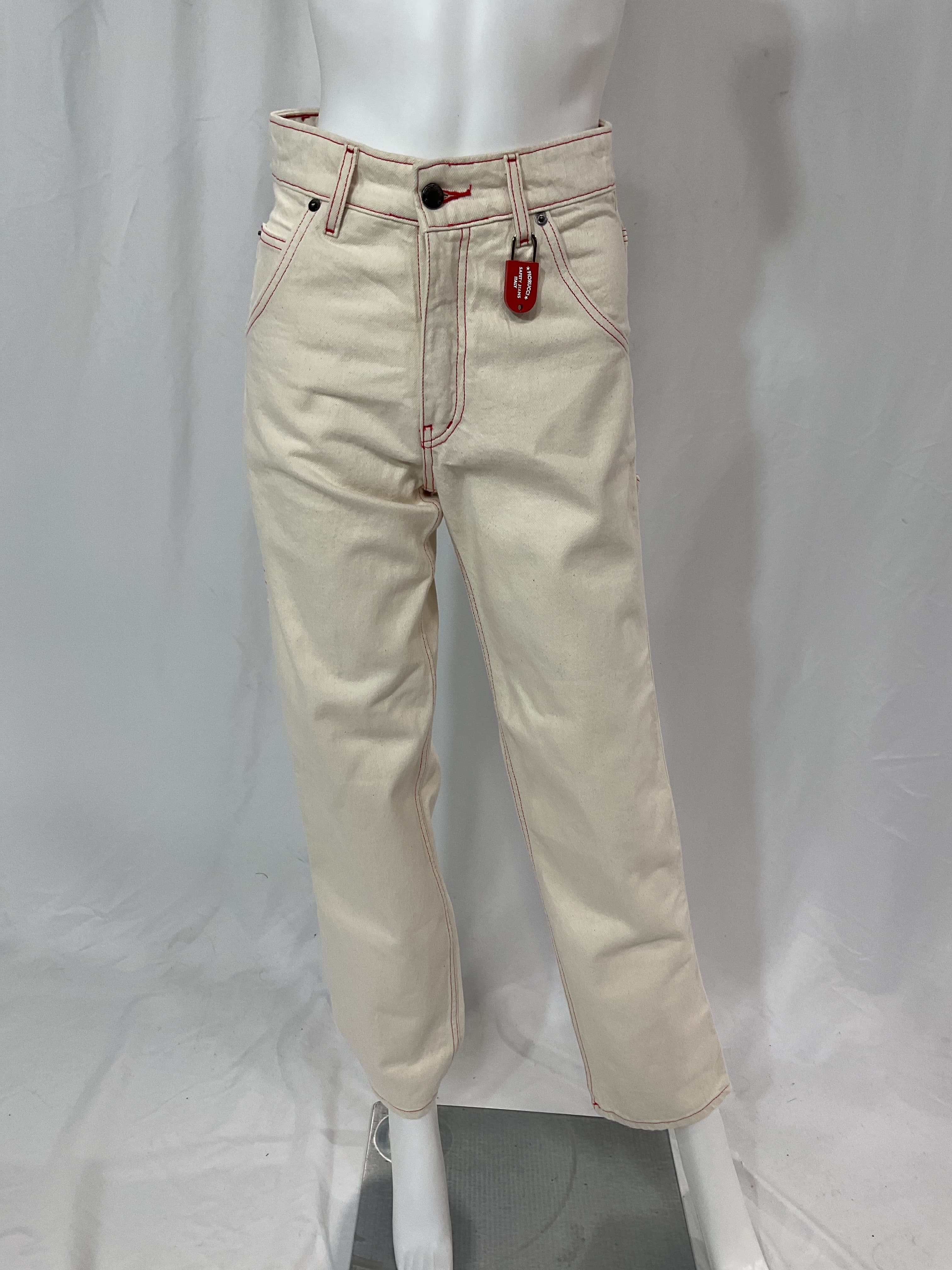 Carpenter Jeans In Ecru - Image 3
