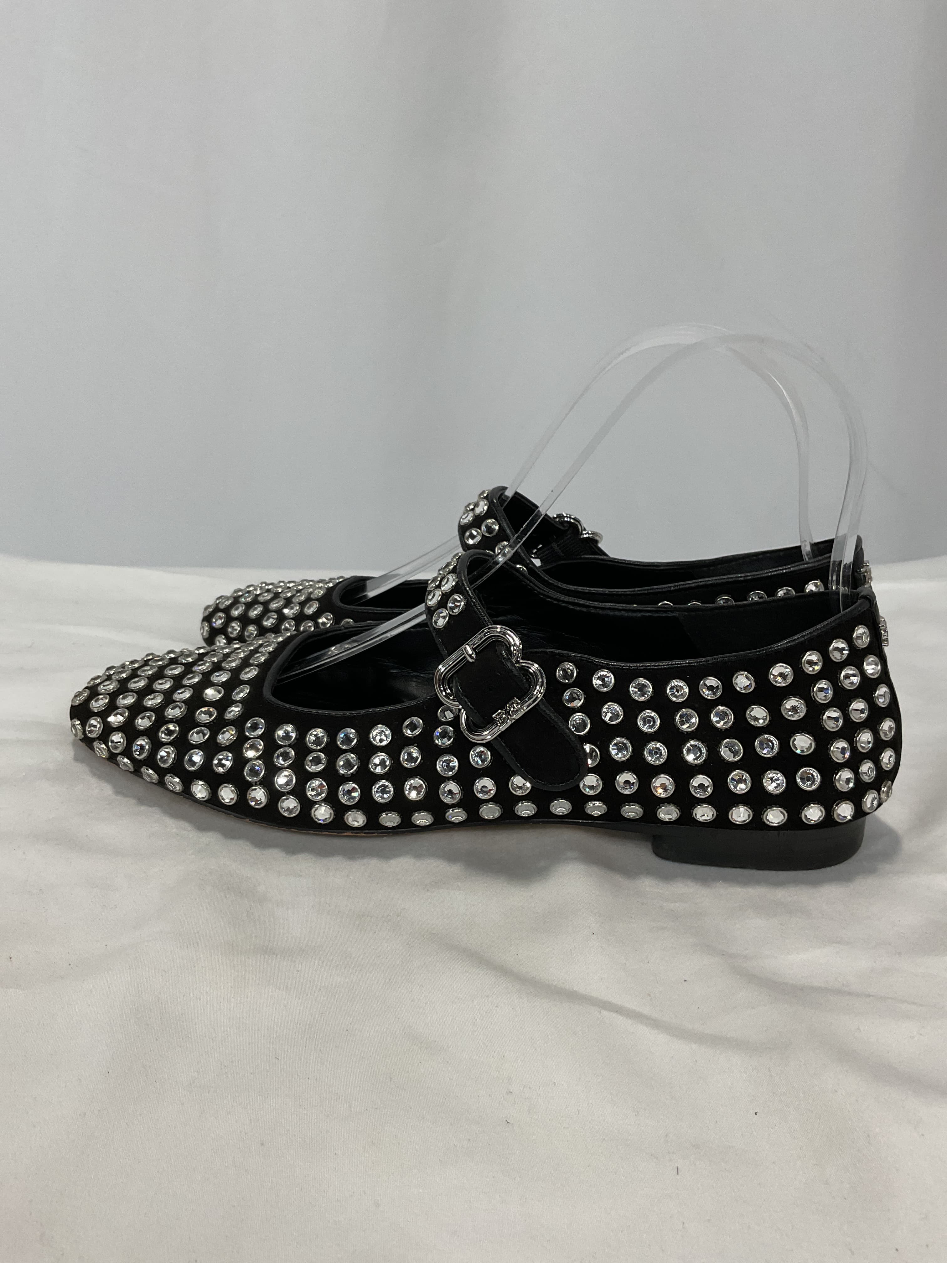 Michela Embellished Gem Mary Jane Flats - Image 2