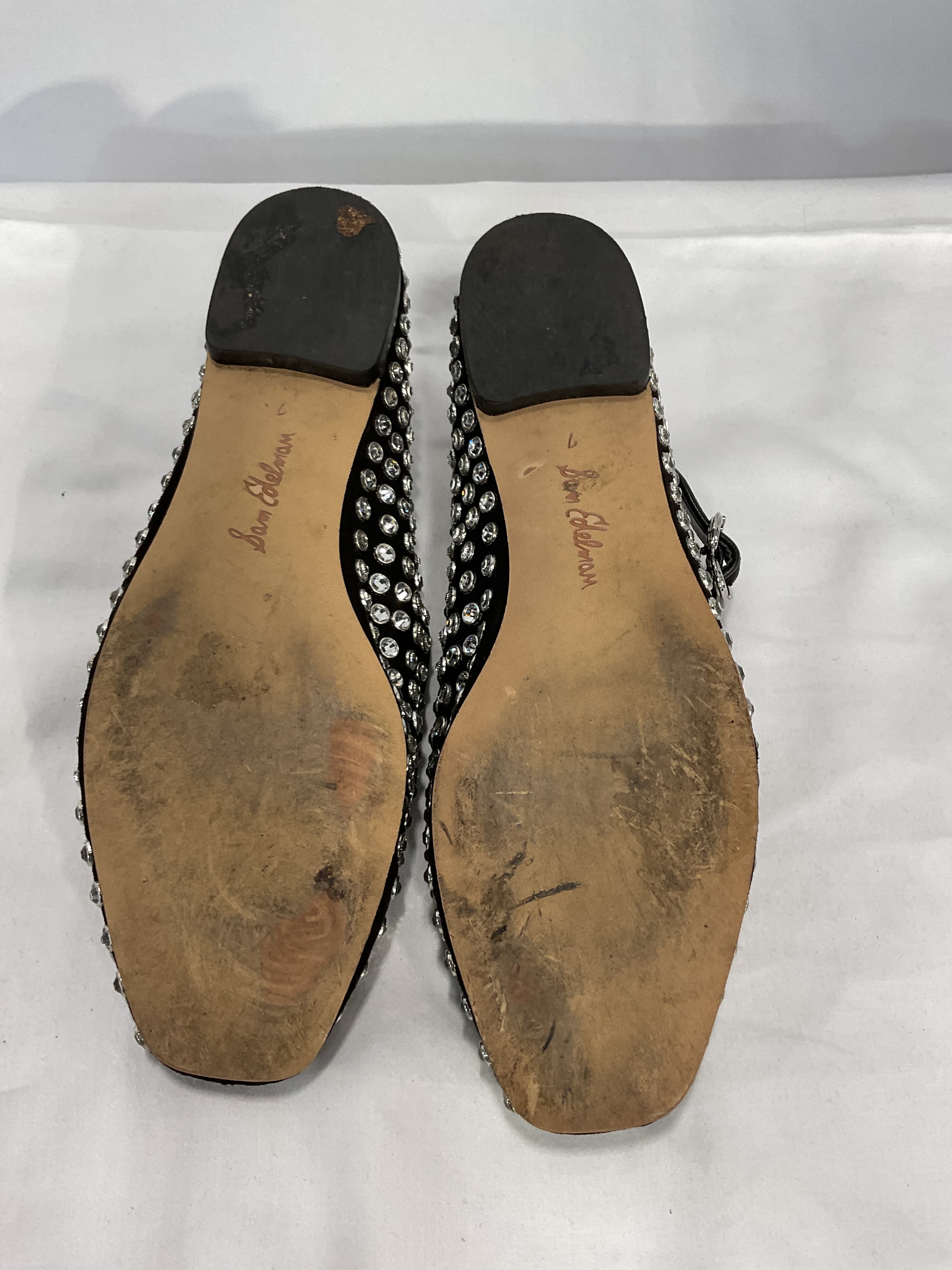 Michela Embellished Gem Mary Jane Flats - Image 3